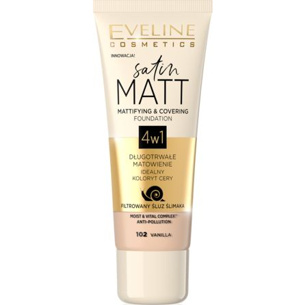 EVELINE COSMETICS Satin Matt No 102 Vanilla, 30ml (087620)-0