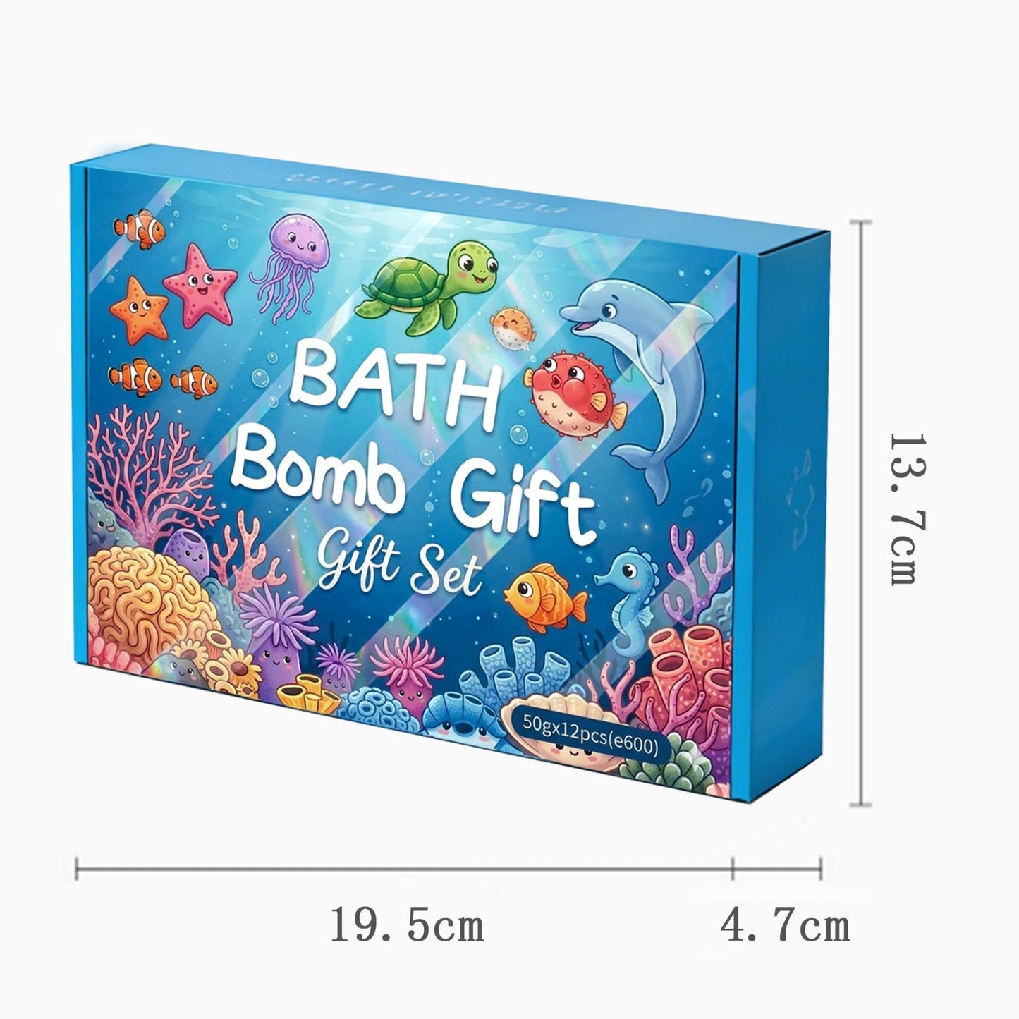 Bath Salt Balls with Toys Essential Oils 12-Piece Gift Box