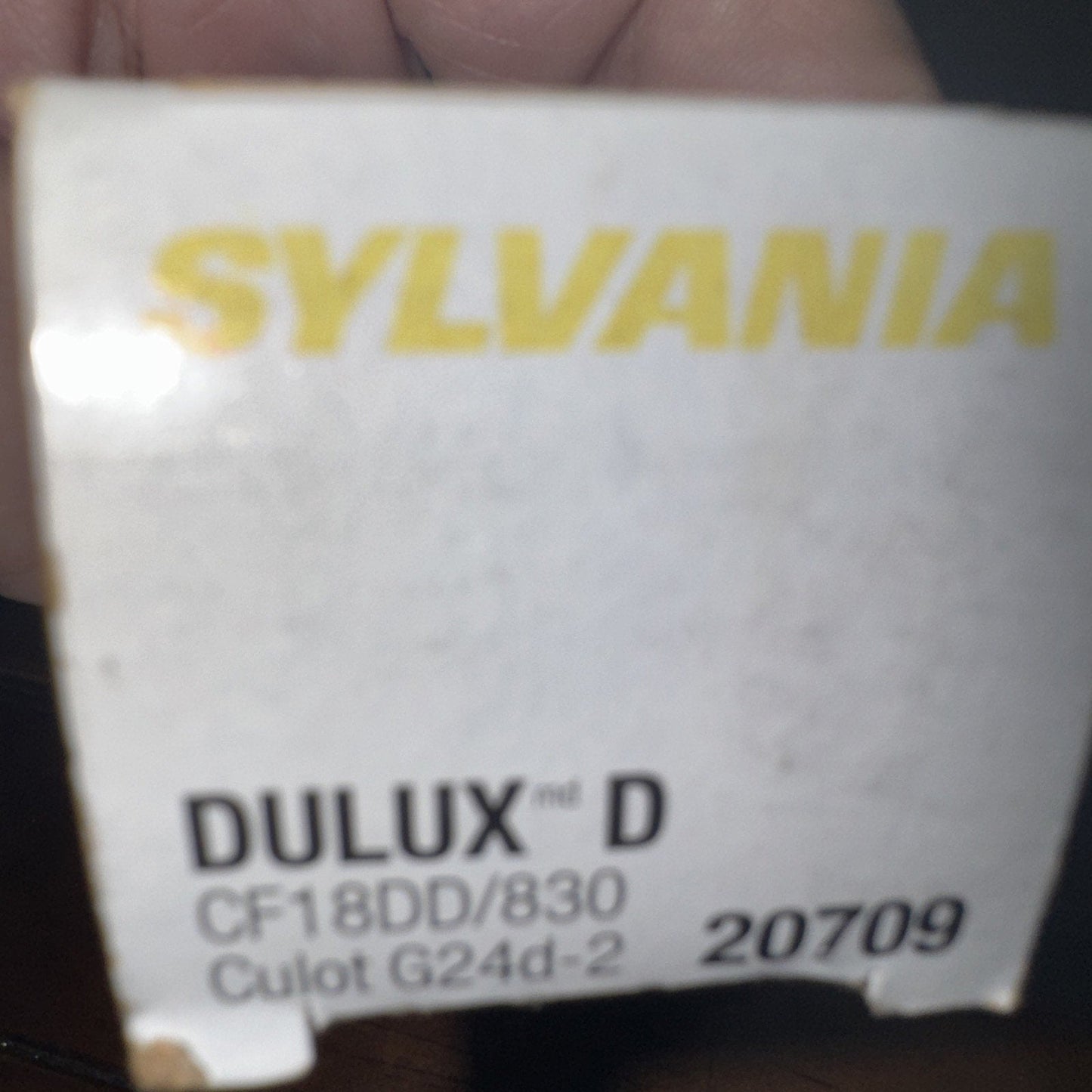 SYLVANIA 20709 - CF18DD/830/ECO - 18 Watt CFL Light Bulb - Compact Fluorescen...