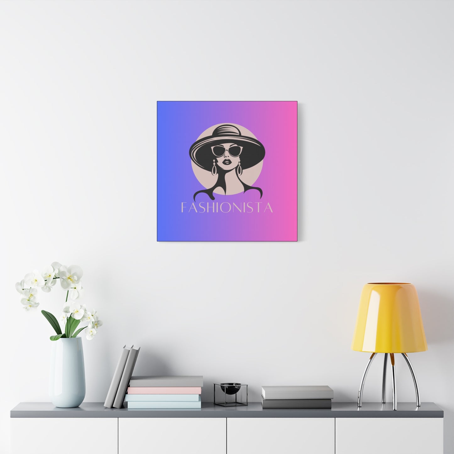 Fashionista Matte Canvas Wall Art, chic home decor, stylish gift for fashion lovers, wall decor, modern art piece, unique artwork