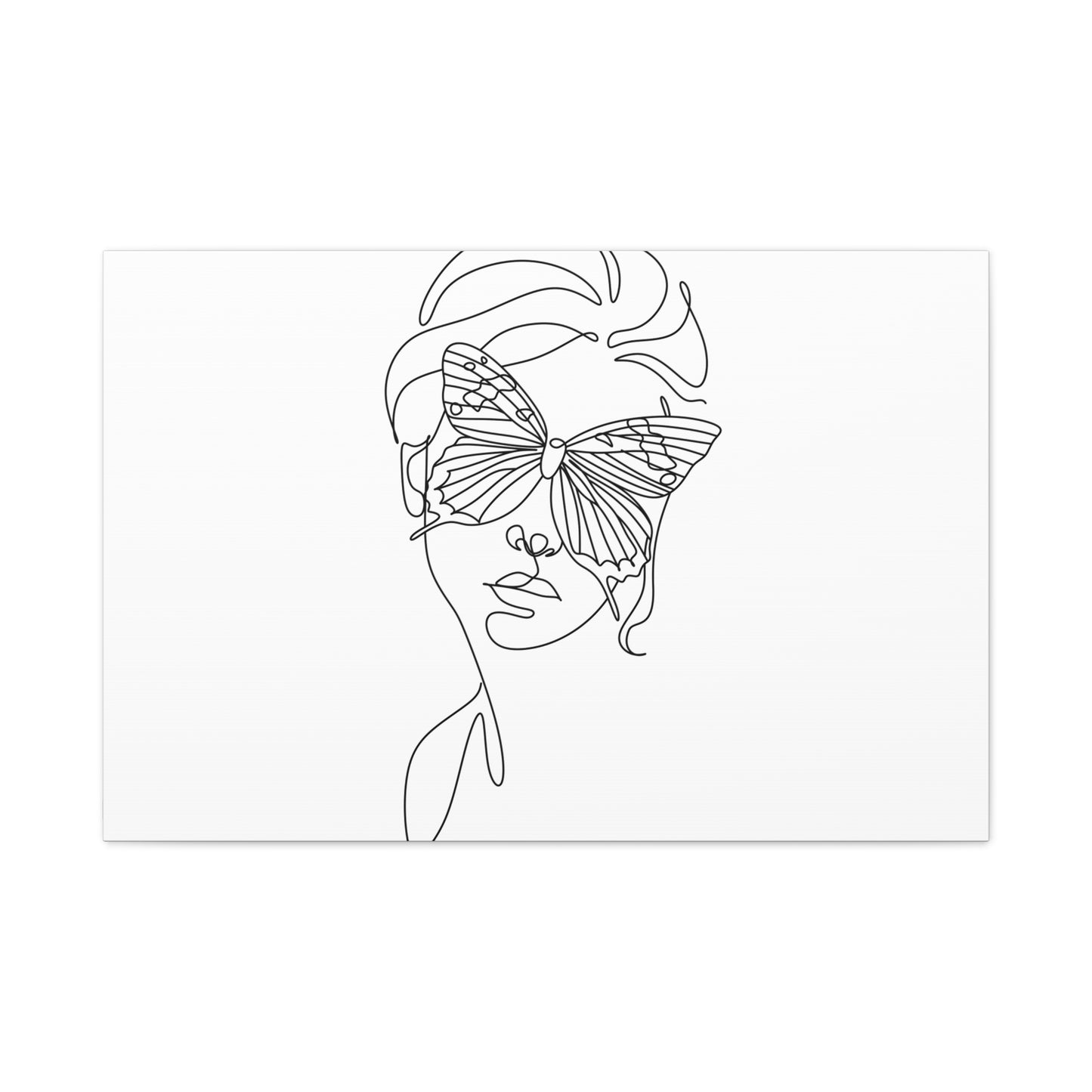Minimalist Butterfly Canvas Art, Modern Home Decor, Gift for Nature Lovers, Wall Art for Women, Inspirational Wall Art