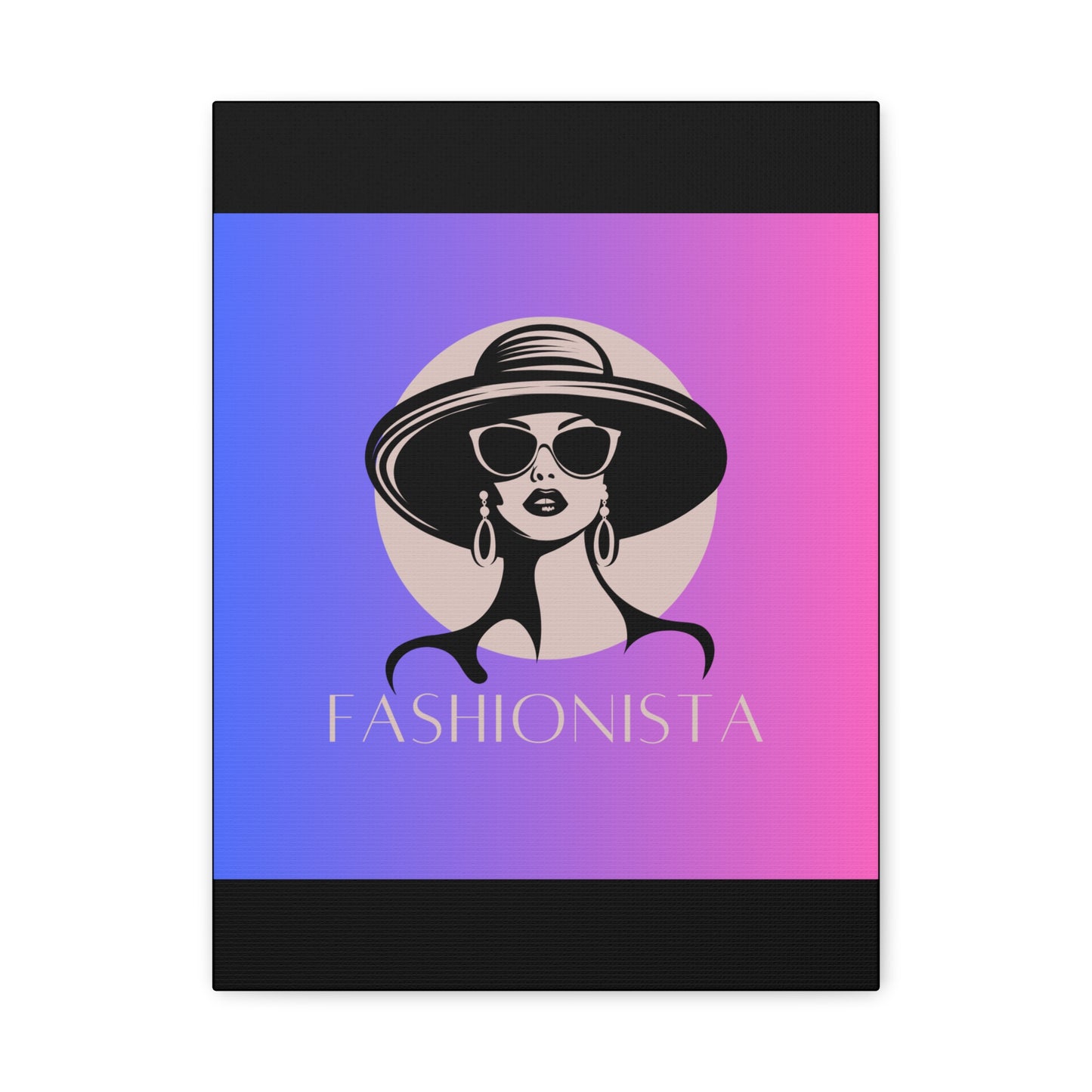 Fashionista Matte Canvas Wall Art, chic home decor, stylish gift for fashion lovers, wall decor, modern art piece, unique artwork