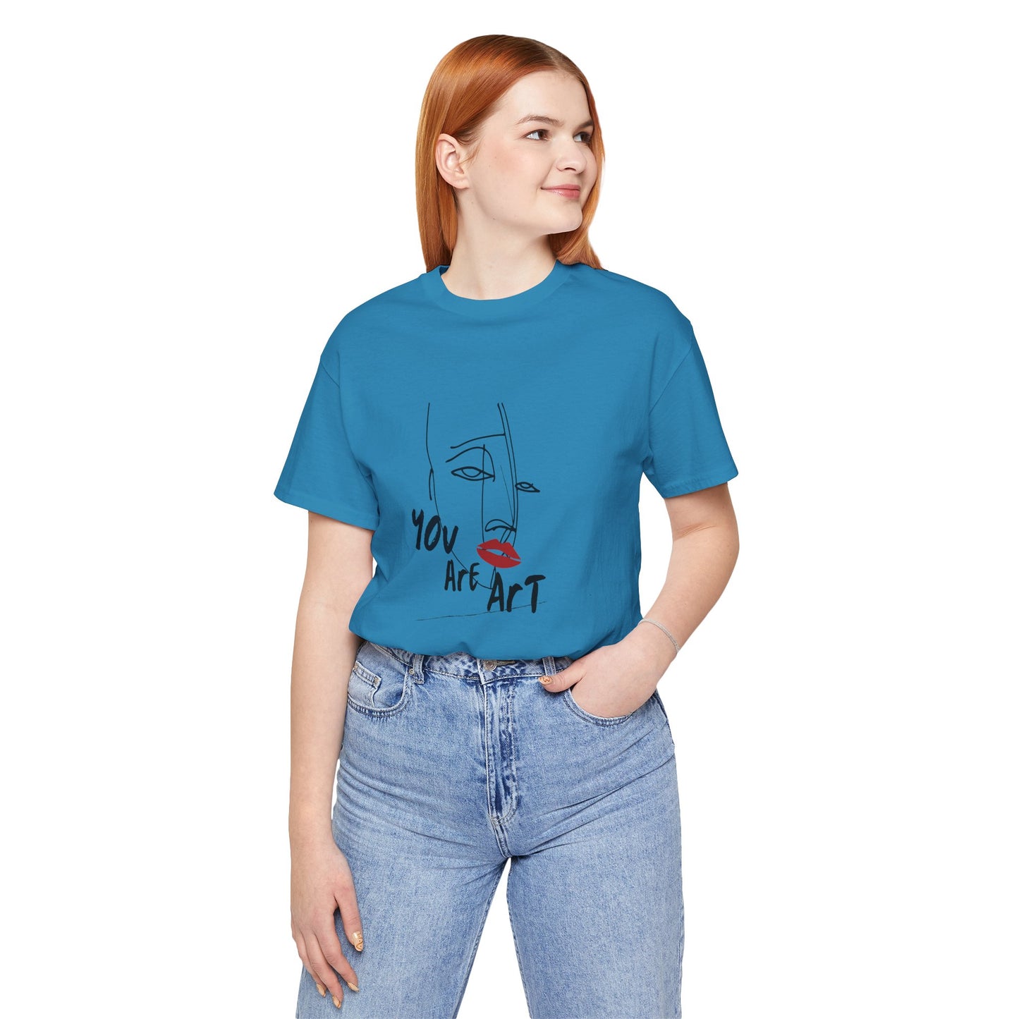 Artistic Expression Unisex Tee - You Are Art, Creative Gift, Casual Wear, Modern Design, Art Lover's Shirt