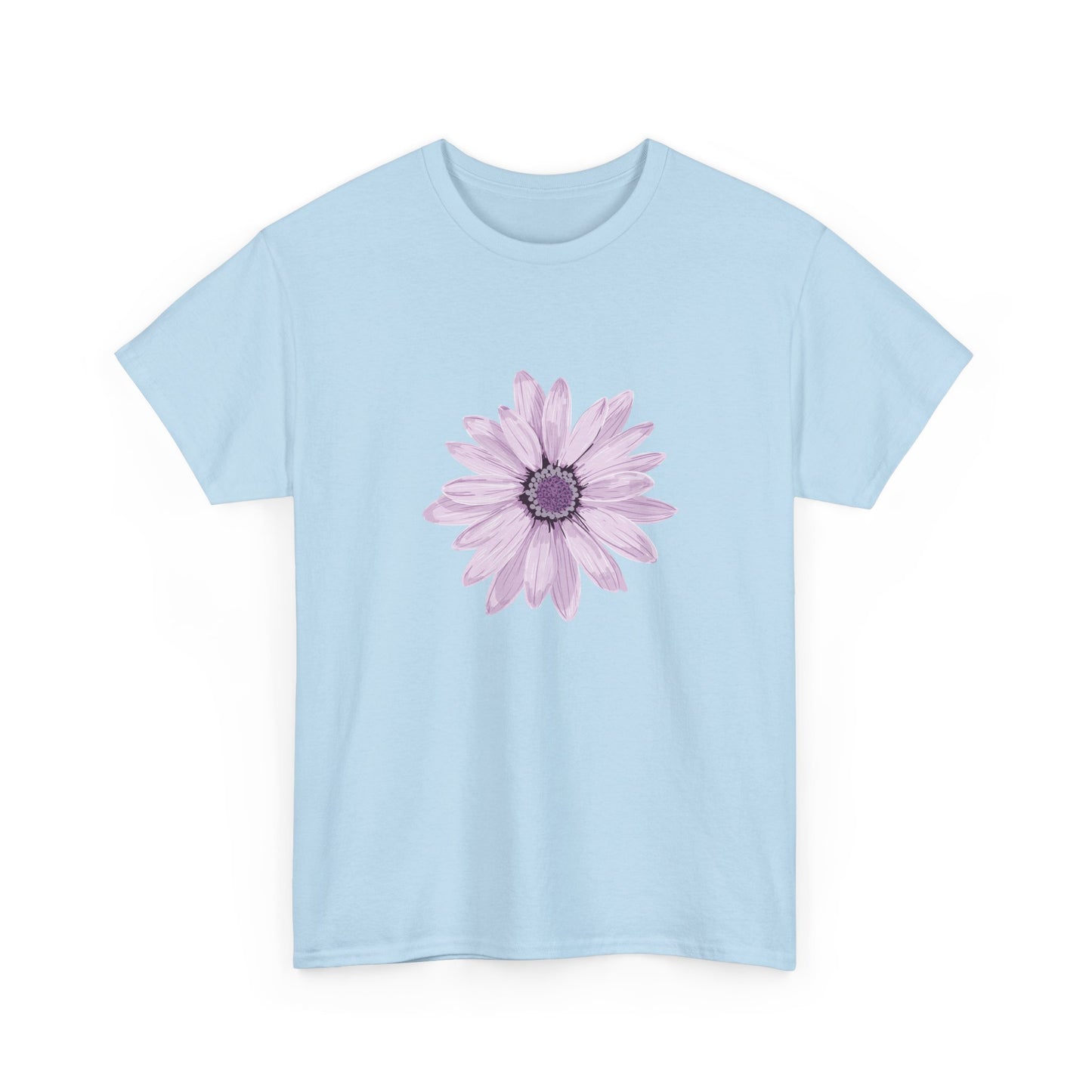 Floral Unisex Heavy Cotton Tee, Soft Summer Shirt, Casual Wear, Gift for Her, Spring Fashion