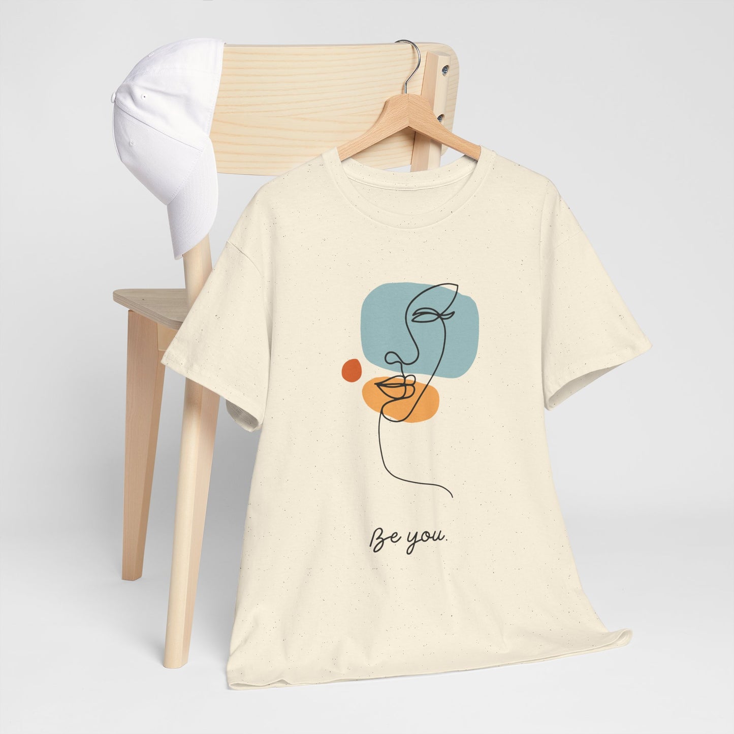 Minimalist Be You Tee, Unisex Cotton T-Shirt, Inspirational Graphic Tee, Gift for Friends, Casual Everyday Wear, Self-Love Apparel
