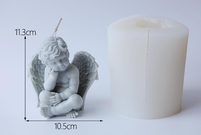 Angel candle silicone mold