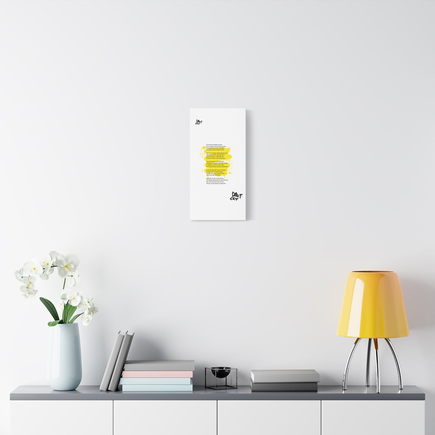 Inspirational Canvas Wall Art, Motivational Decor, Positive Quote, Home Office Wall Hanging, Unique Gift Idea, Modern Art Print