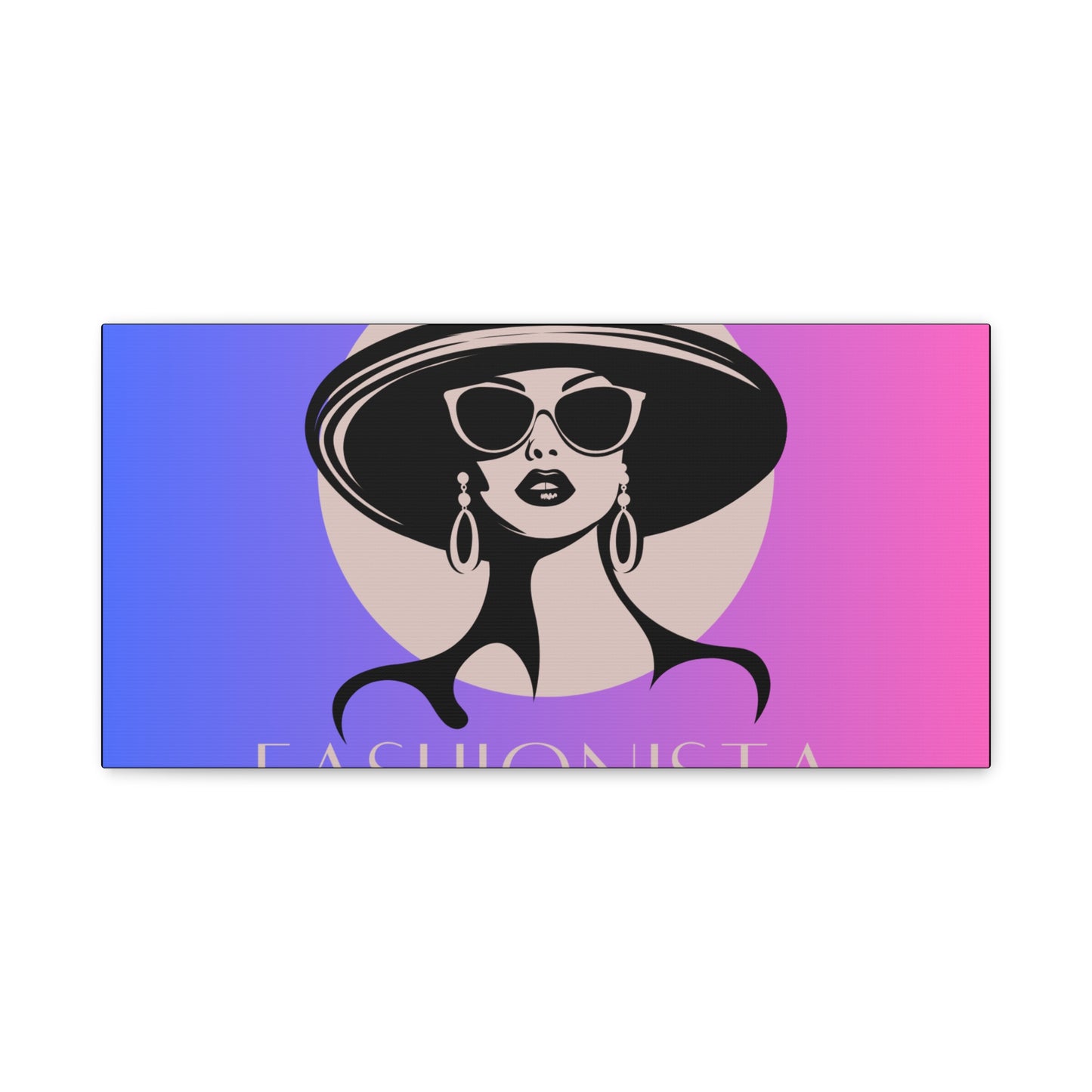Fashionista Matte Canvas Wall Art, chic home decor, stylish gift for fashion lovers, wall decor, modern art piece, unique artwork