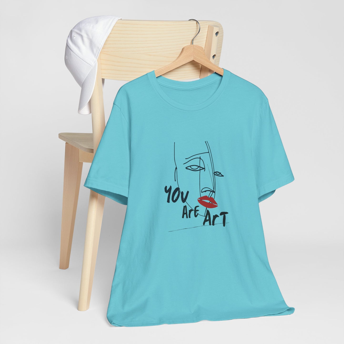Artistic Expression Unisex Tee - You Are Art, Creative Gift, Casual Wear, Modern Design, Art Lover's Shirt