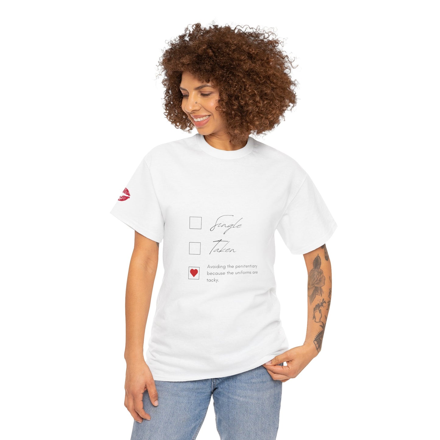 YOU ARE ART - SINGLE, TAKEN... Artistic Unisex Cotton Tee with Heartfelt Prints, Casual Wear, Gift for Artists, Streetwear, Inspirational Fashion