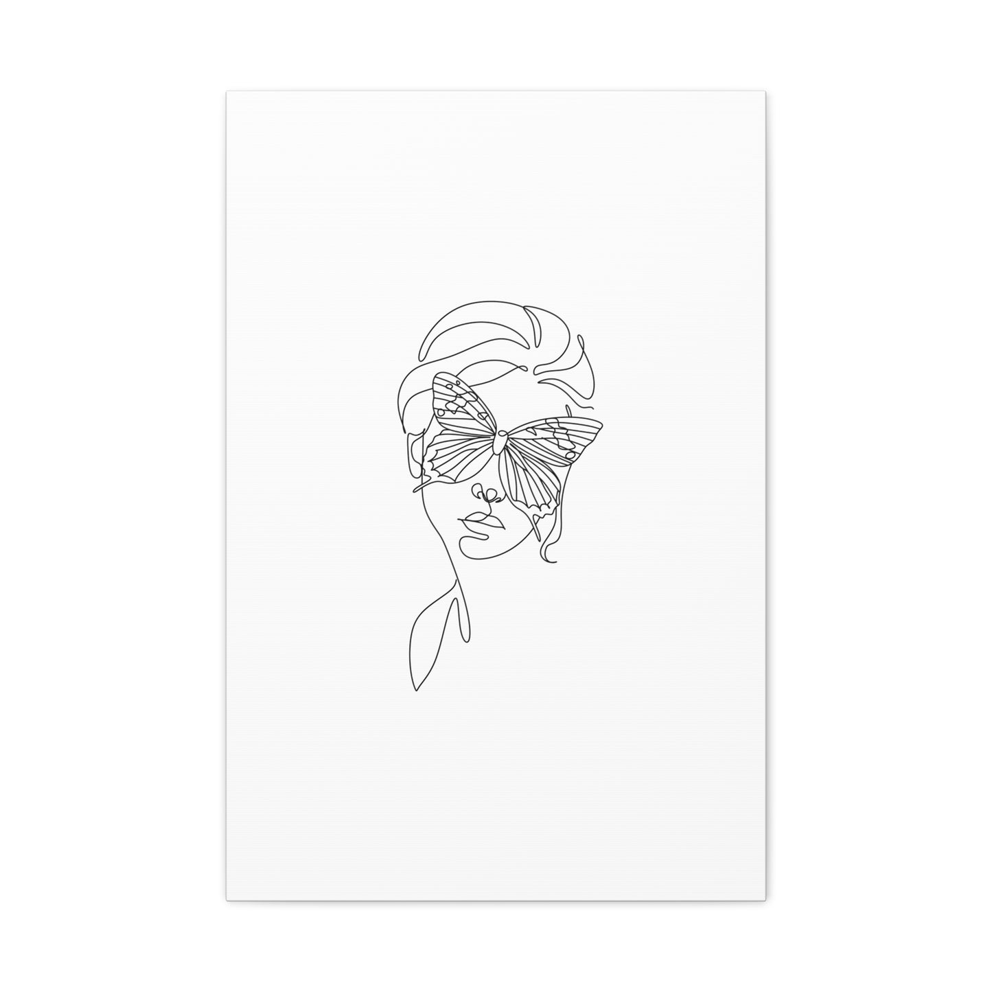 Minimalist Butterfly Canvas Art, Modern Home Decor, Gift for Nature Lovers, Wall Art for Women, Inspirational Wall Art