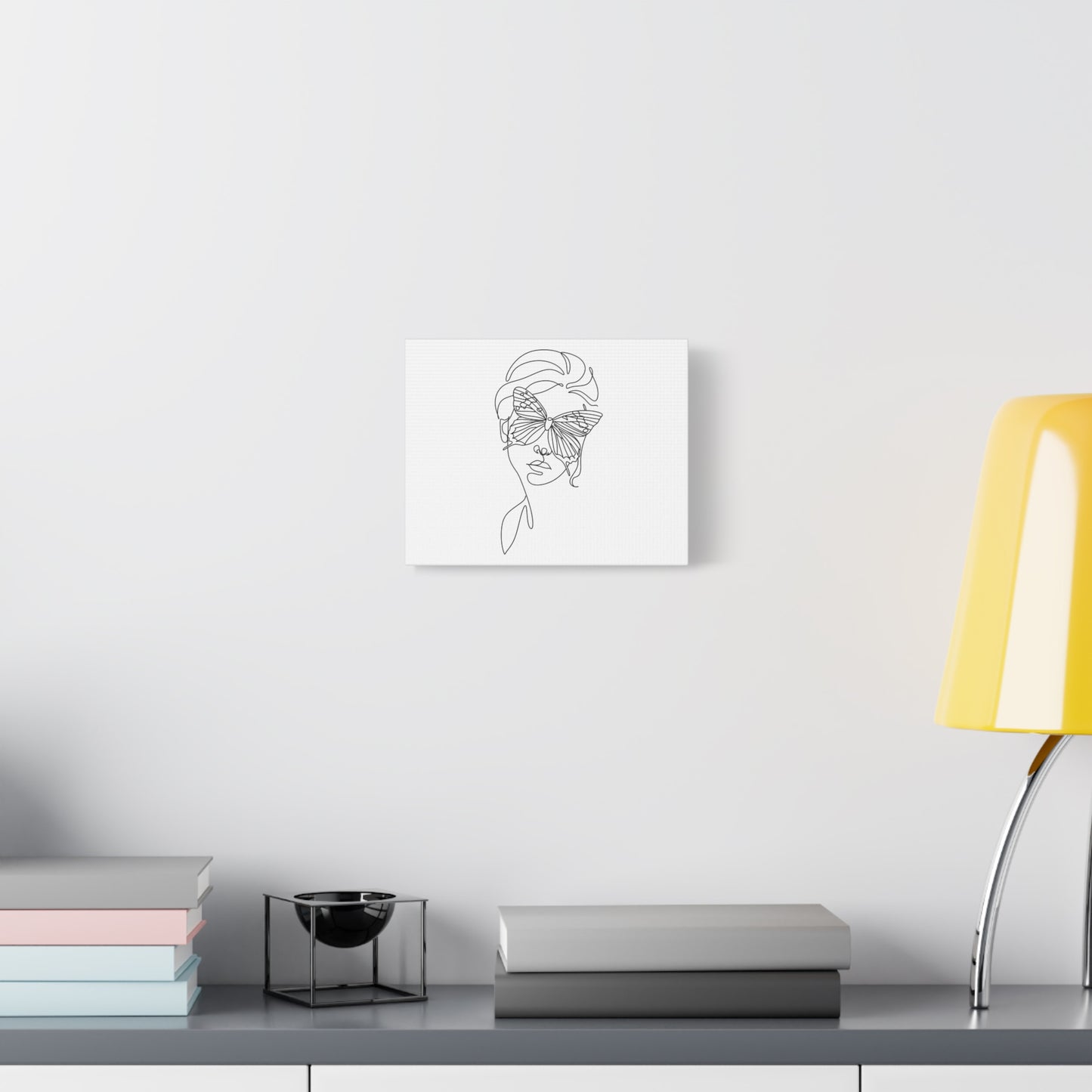 Minimalist Butterfly Canvas Art, Modern Home Decor, Gift for Nature Lovers, Wall Art for Women, Inspirational Wall Art