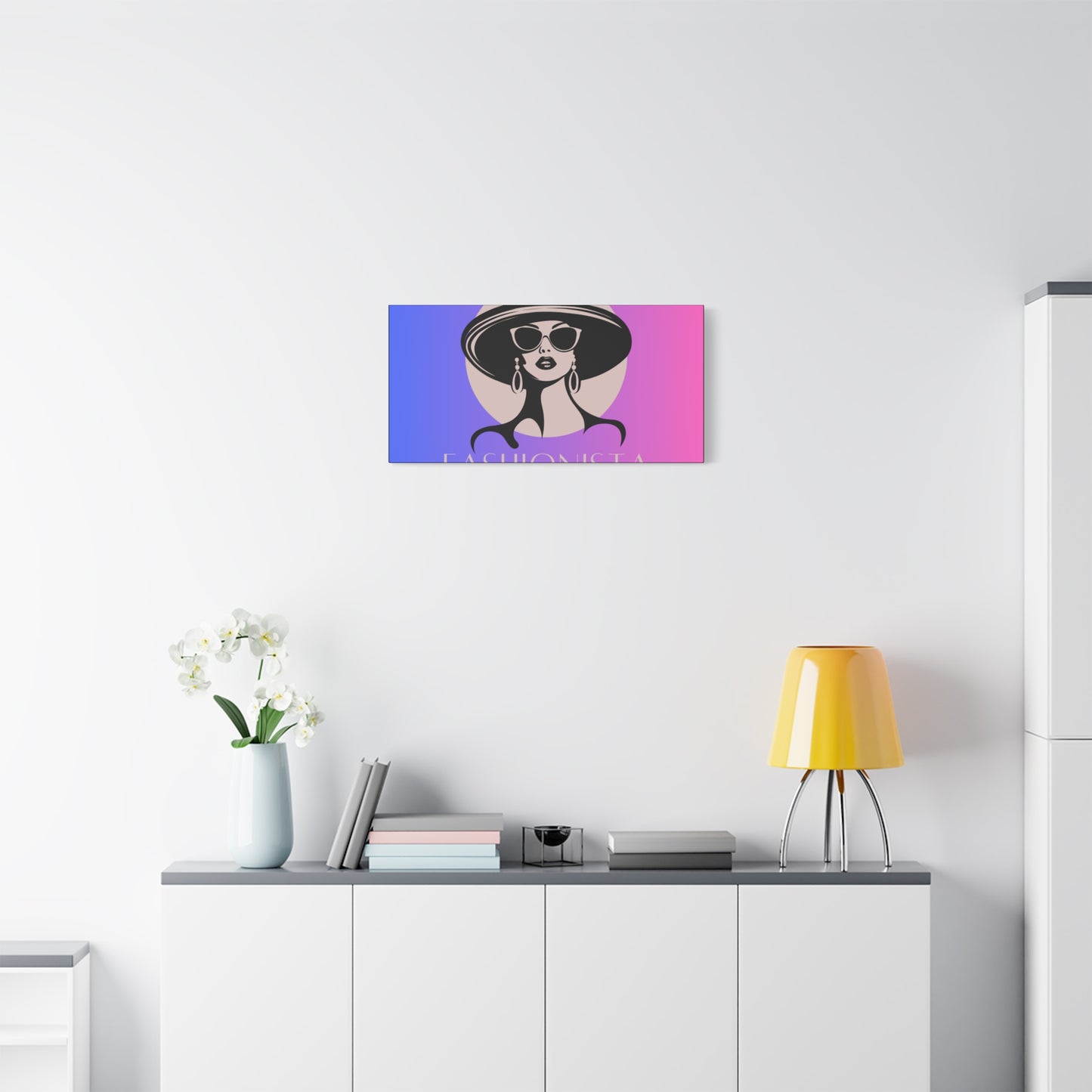 Fashionista Matte Canvas Wall Art, chic home decor, stylish gift for fashion lovers, wall decor, modern art piece, unique artwork