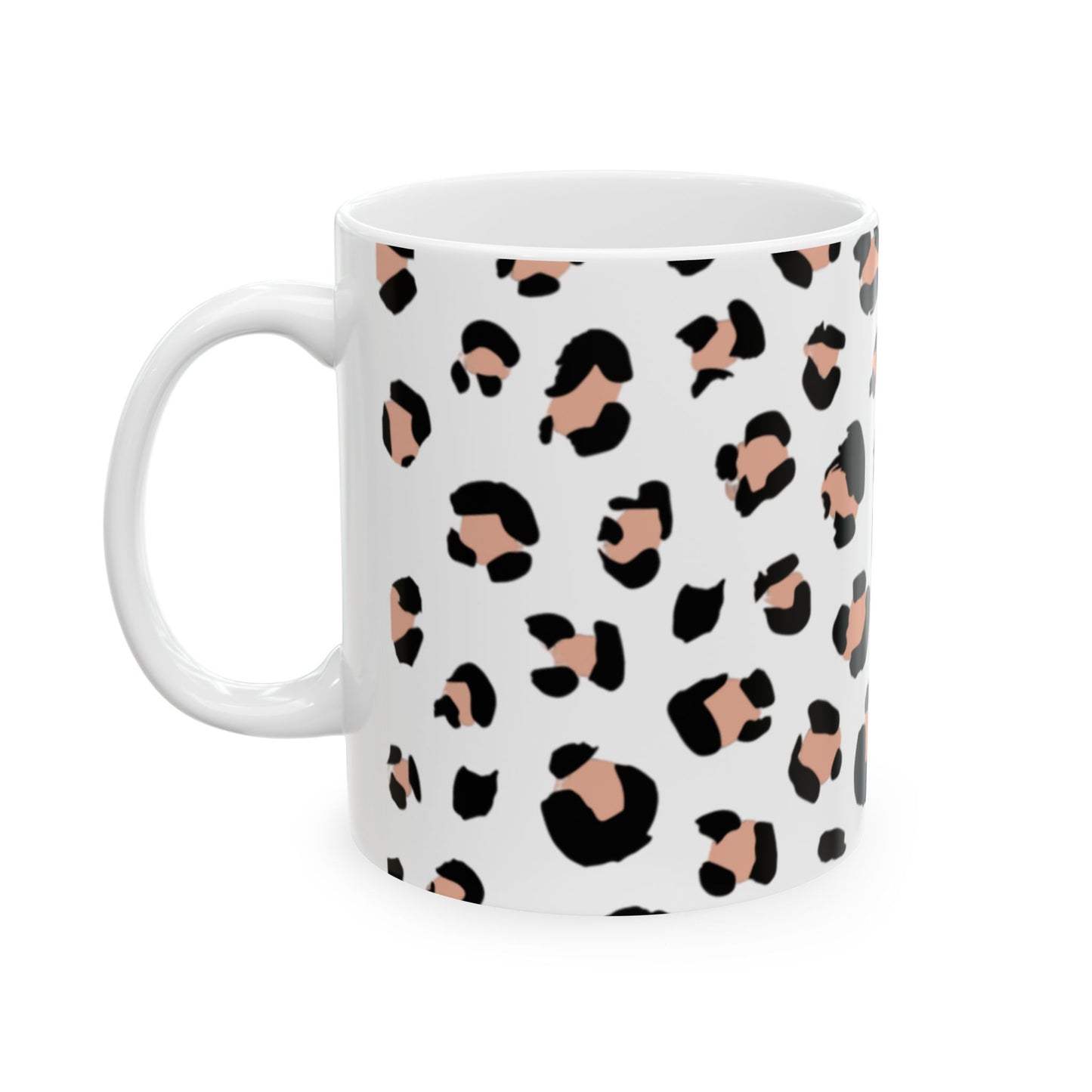 Leopard Print Ceramic Mug - Trendy Coffee Cup, Animal Print Gift, Home Decor, Kitchenware, Perfect for Birthdays, Holidays