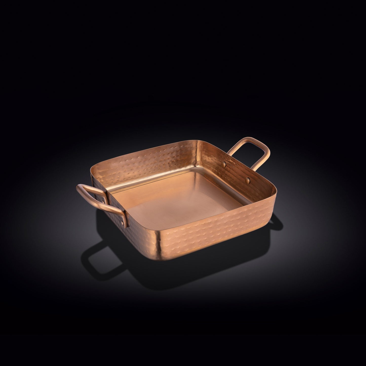 SQUARE FRY PAN WITH 2 SIDE HANDLES 5.5" X 5.5" X 1.5" | 14 X 14 X 3.8 CM-0