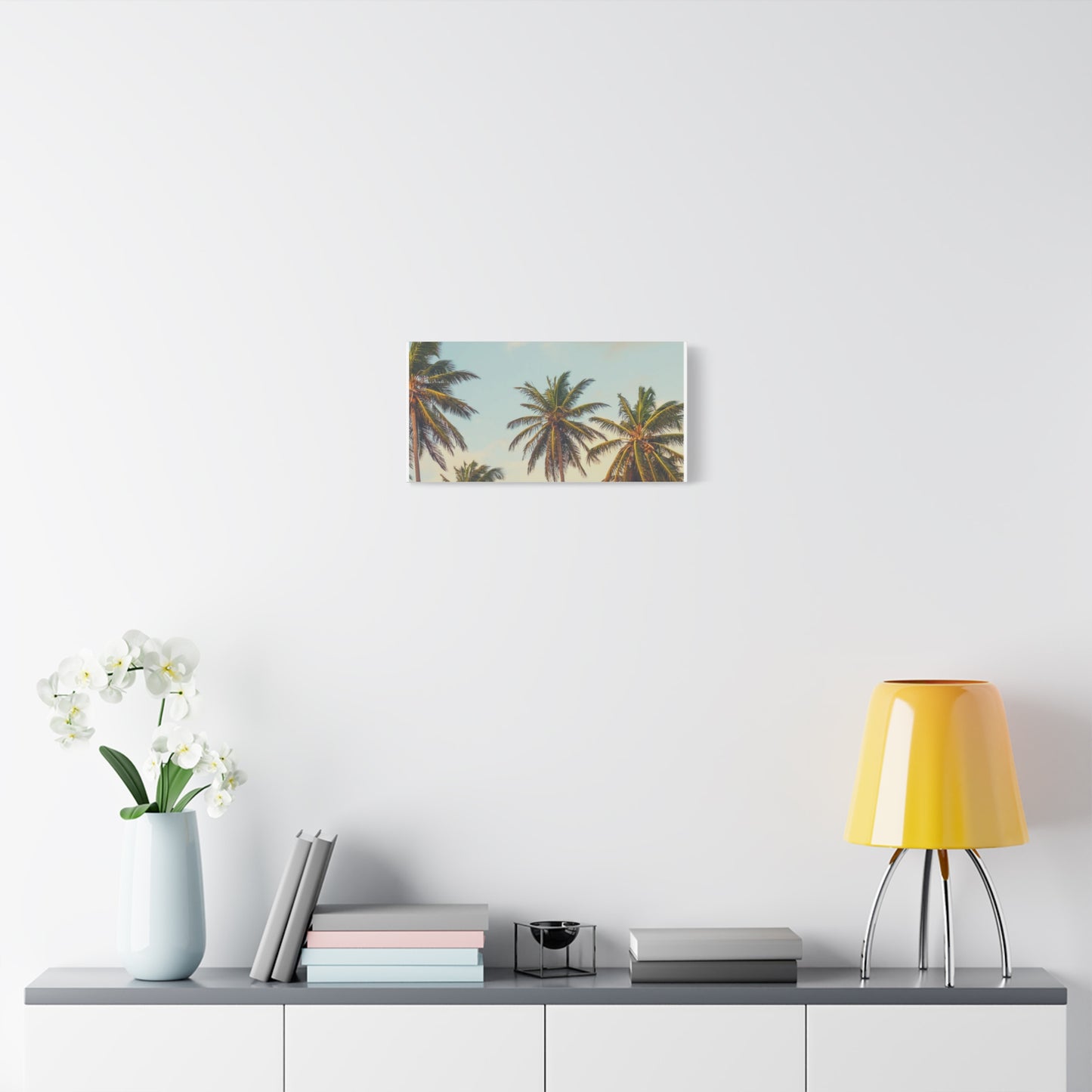Tropical Palm Tree Canvas Print, City of Angeles Tropical Wall Art, Los Angeles Beach Decor, California Nature Photography, Home Decoration, Gift for Beach Lovers