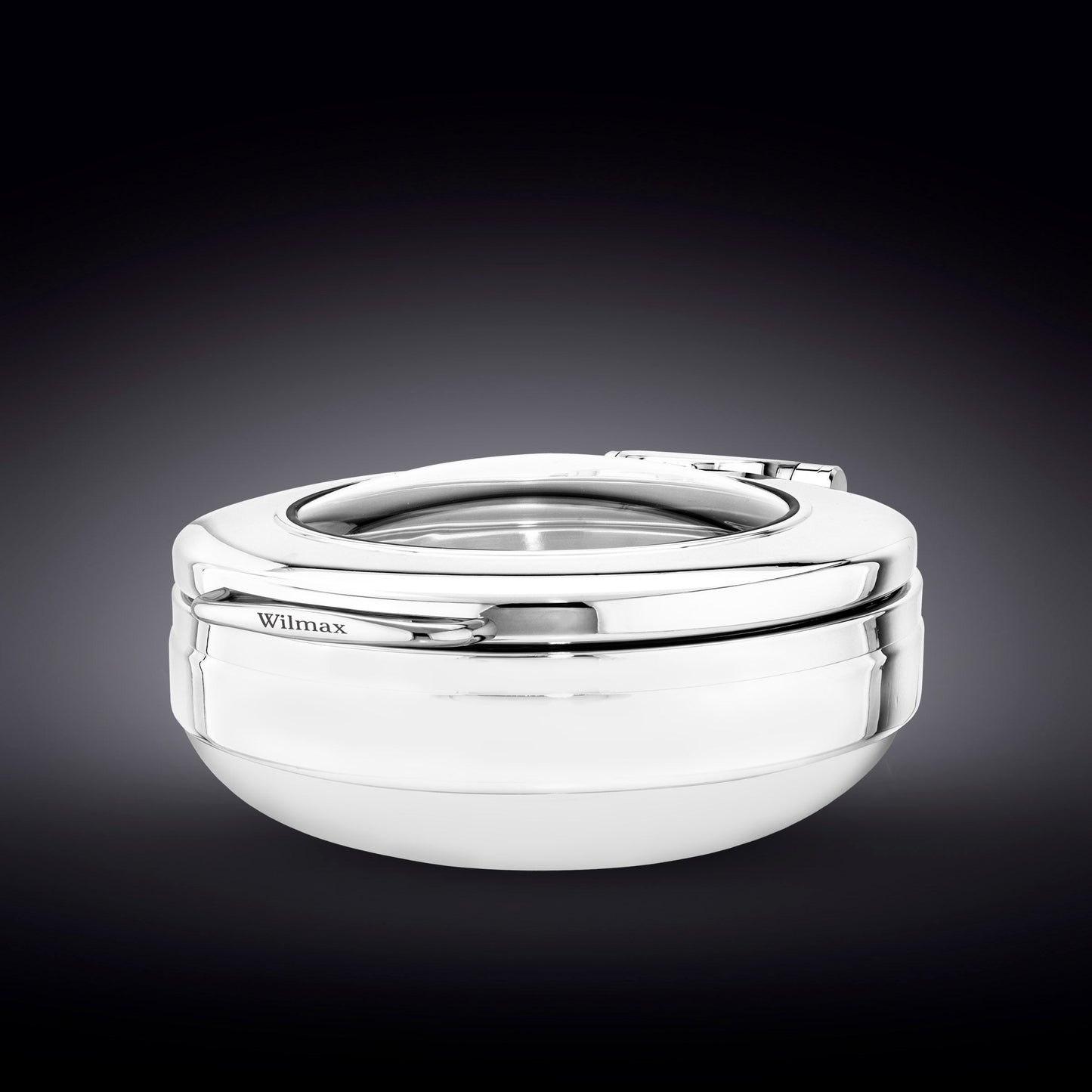 GLASS LID ROUND CHAFER 20" inch X 17.25" inch X 8" inch | 51 X 44 X 20 CM 200 FL OZ | 6 L-0