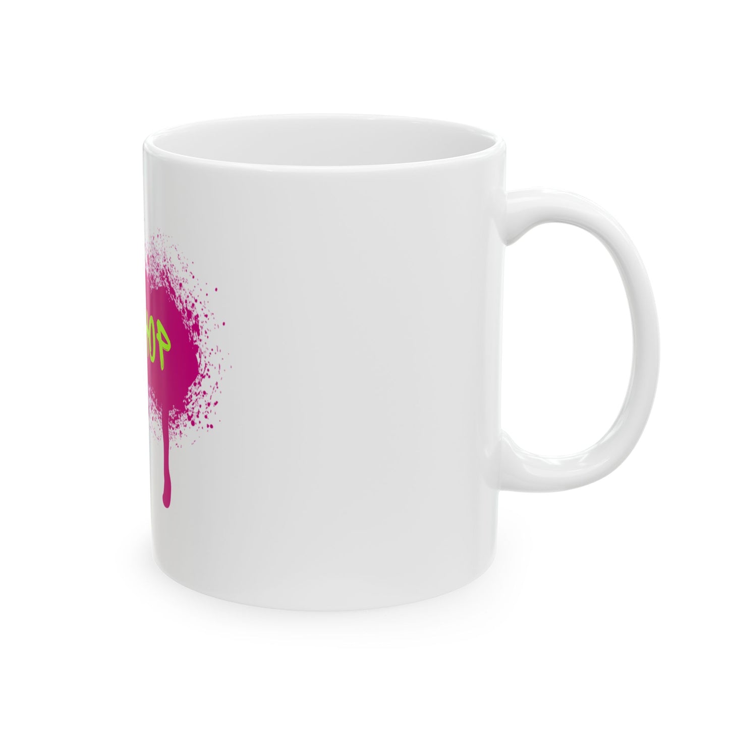 Hip-Hop Graffiti Ceramic Mug - Vibrant Coffee Cup for Trendy Souls, Gift for Music Lovers, Art Enthusiasts, Urban Style