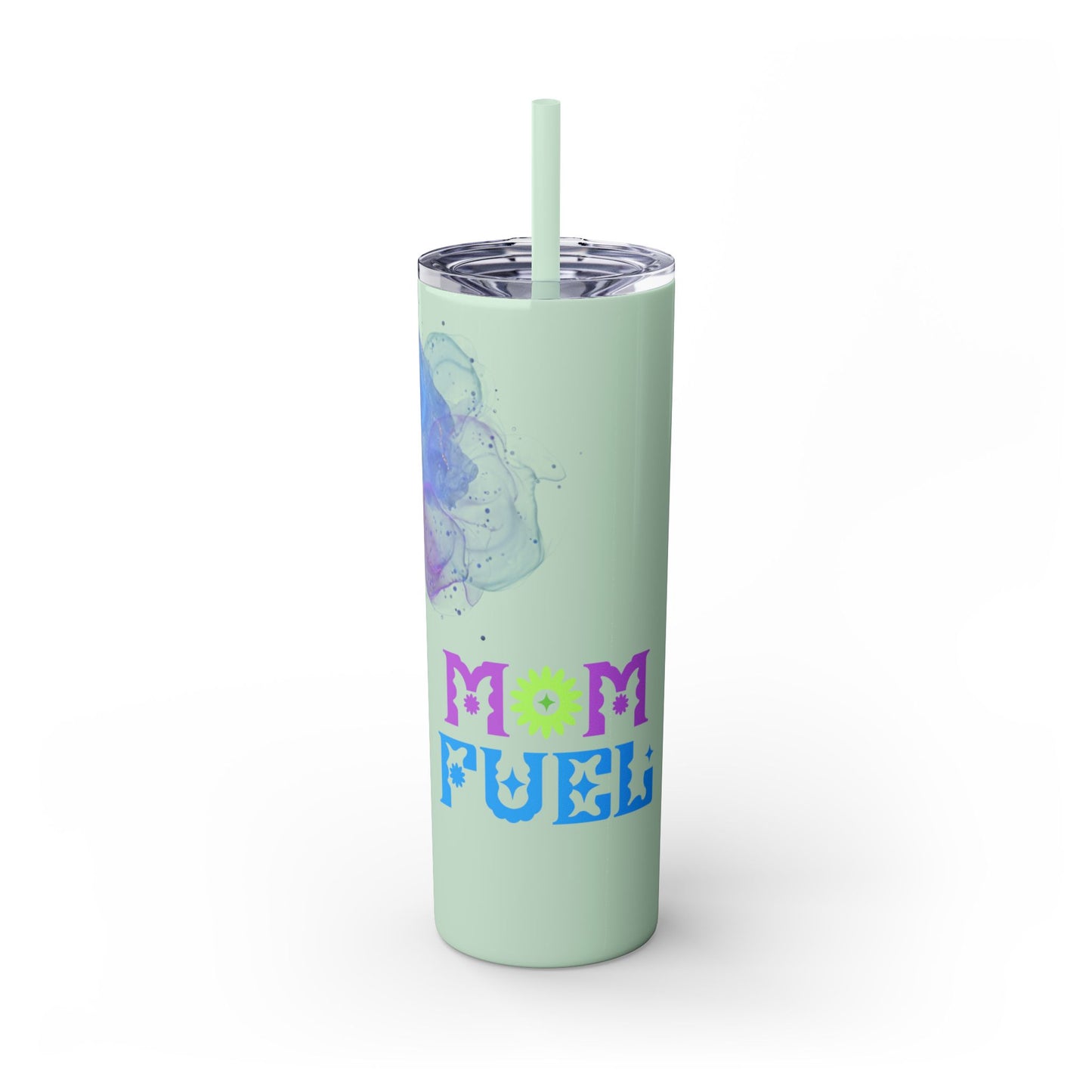 Mom Fuel Skinny Tumbler, 20oz Travel Cup, Gift for Moms, Fun Drinkware for Mothers, Perfect for Coffee and Tea