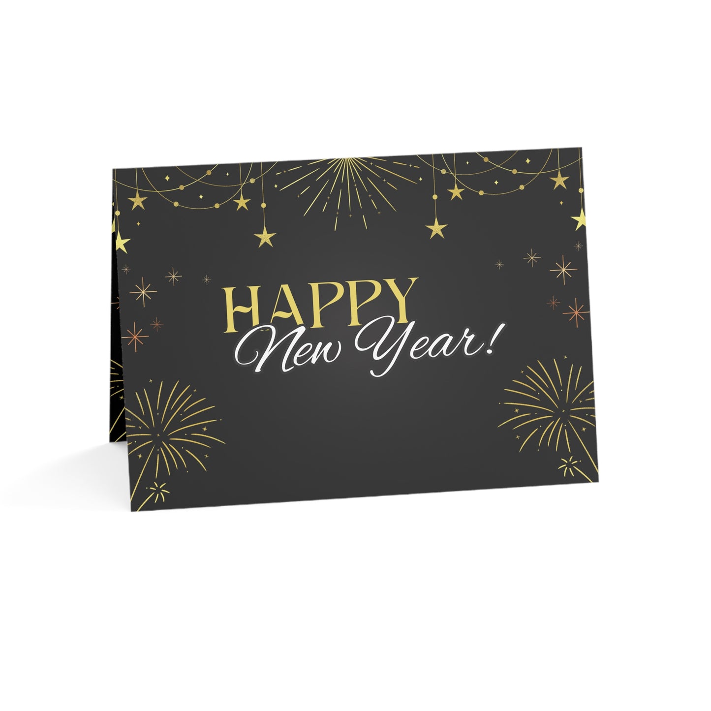 Stylish New Year Greeting Cards - Festive Holiday Stationery for Celebrations, Invitations, Gift Cards, and Special Occasions