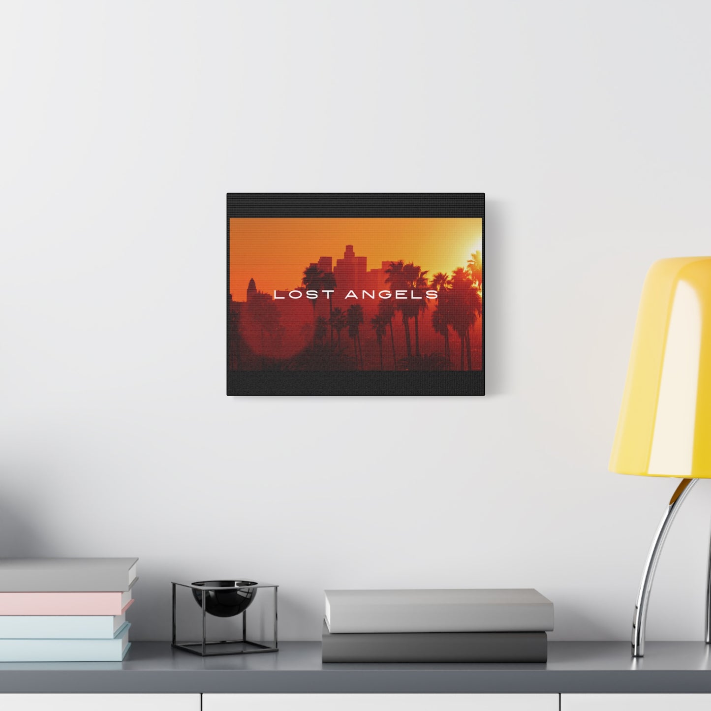 Lost Angels Wall Art Canvas | Sunset Cityscape Print, Home Decor, Gift for Art Lovers, Modern Living Room, California Vibe