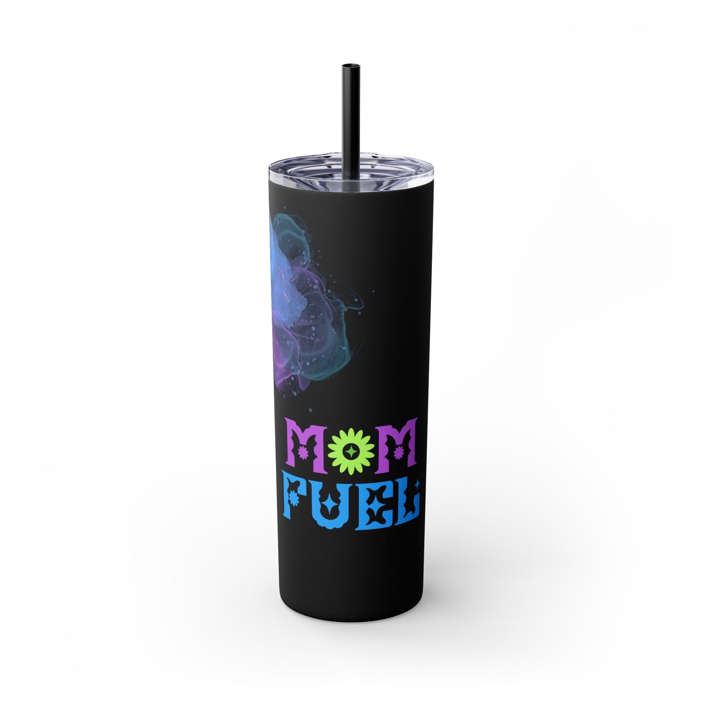 Mom Fuel Skinny Tumbler, 20oz Travel Cup, Gift for Moms, Fun Drinkware for Mothers, Perfect for Coffee and Tea