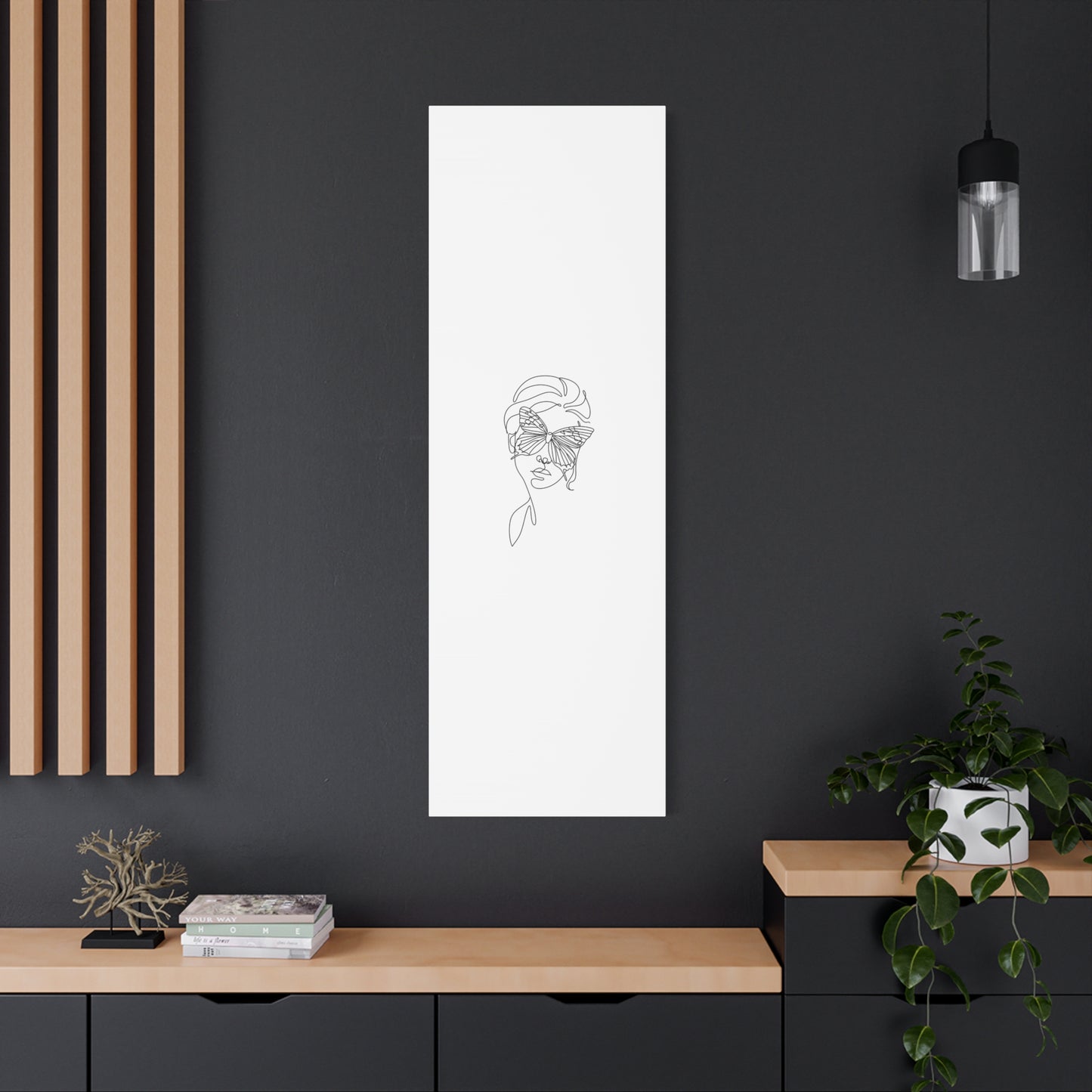Minimalist Butterfly Canvas Art, Modern Home Decor, Gift for Nature Lovers, Wall Art for Women, Inspirational Wall Art