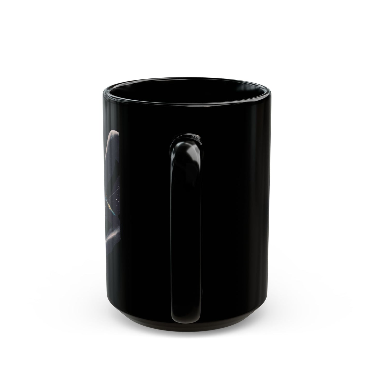 Cosmic Lover Black Mug - Unique Celestial Design, Inspiration for Stargazers, Gift for Space Lovers, All Occasions, Coffee Lover’s Must-Have
