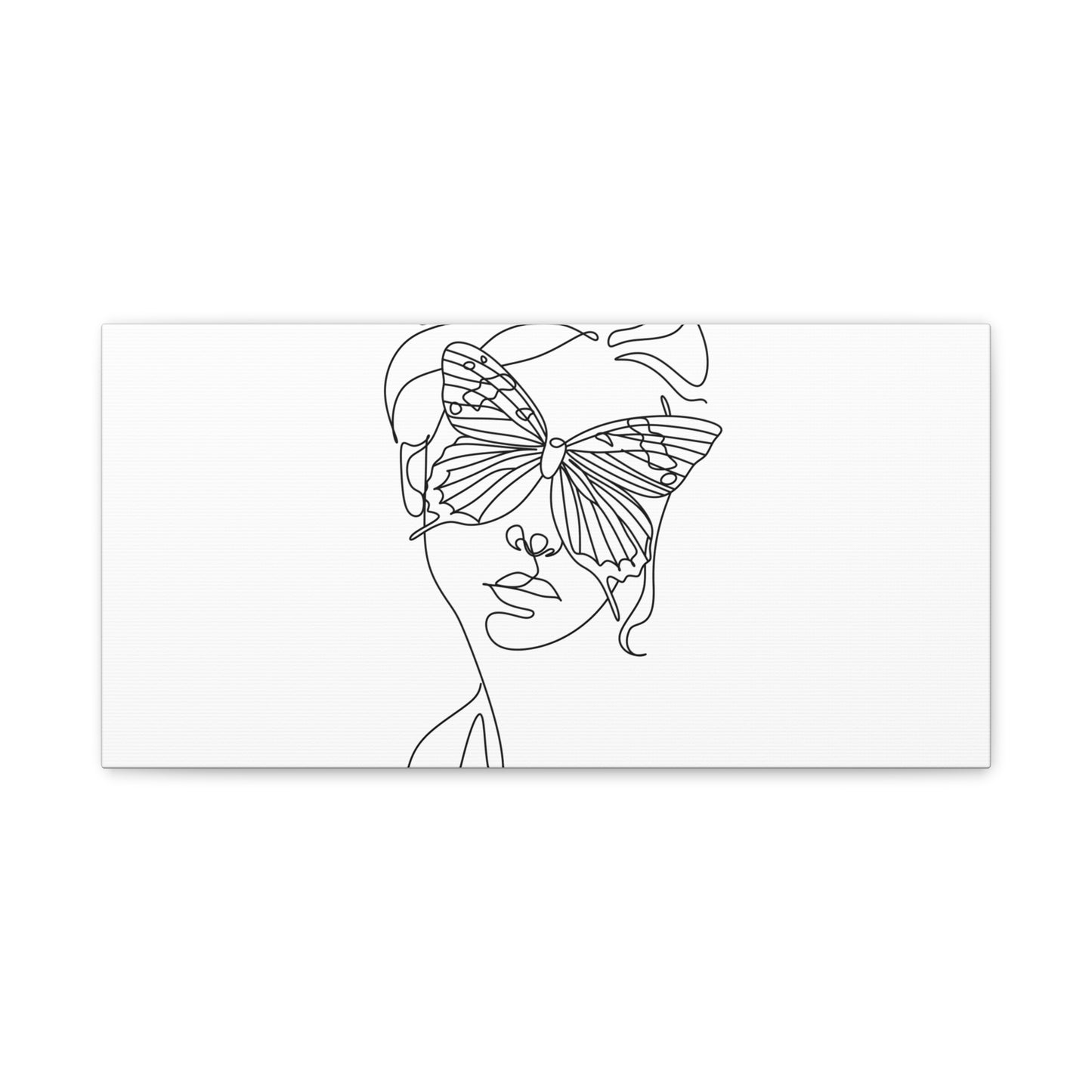 Minimalist Butterfly Canvas Art, Modern Home Decor, Gift for Nature Lovers, Wall Art for Women, Inspirational Wall Art