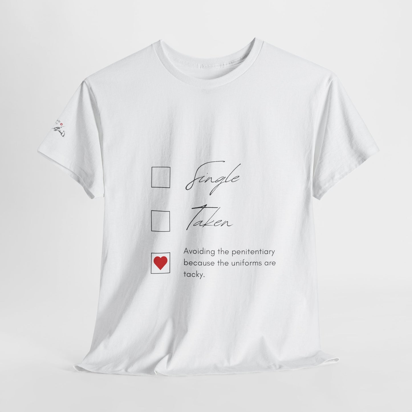 Single Taken Avoiding the Pen Play Where It's Safe T-Shirt Unisex Heavy 100% Cotton Tee