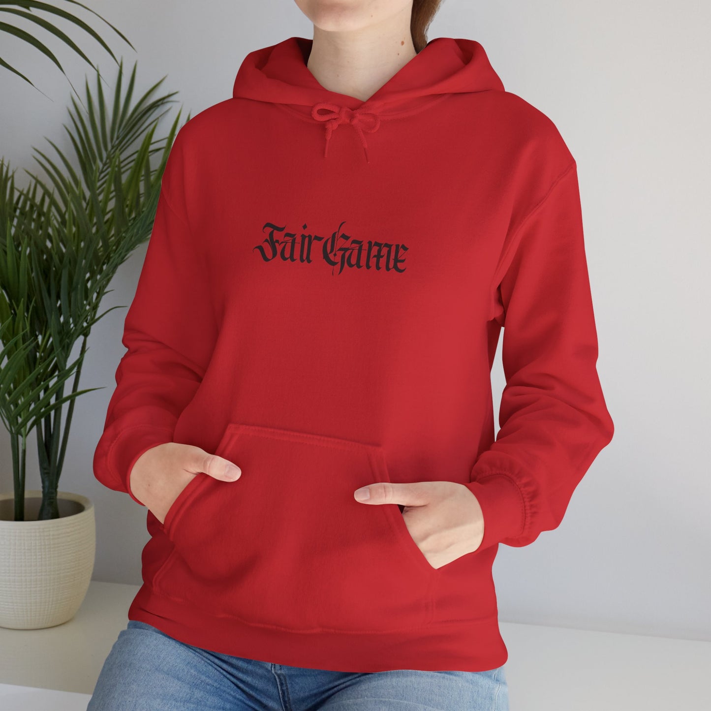 Fair Game Unisex Heavy Blend Hoodie, Cozy Sweatshirt, Casual Lounge Wear, Gift for Gamers, Comfortable Street Style