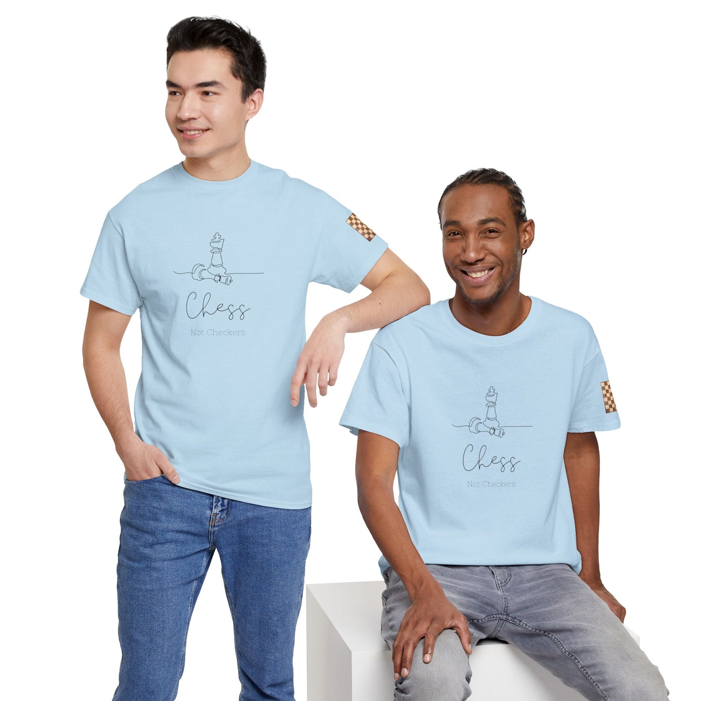 Chess Not Checkers Unisex Tee - Ethically Grown 100% Cotton - GILDAN