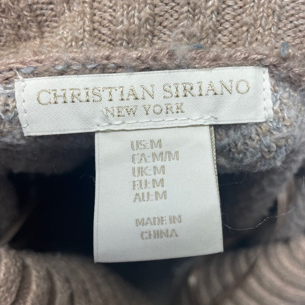 Christian Siriano New York Womens Medium PolyBlend Long Sleeve Cowl Neck Sweater