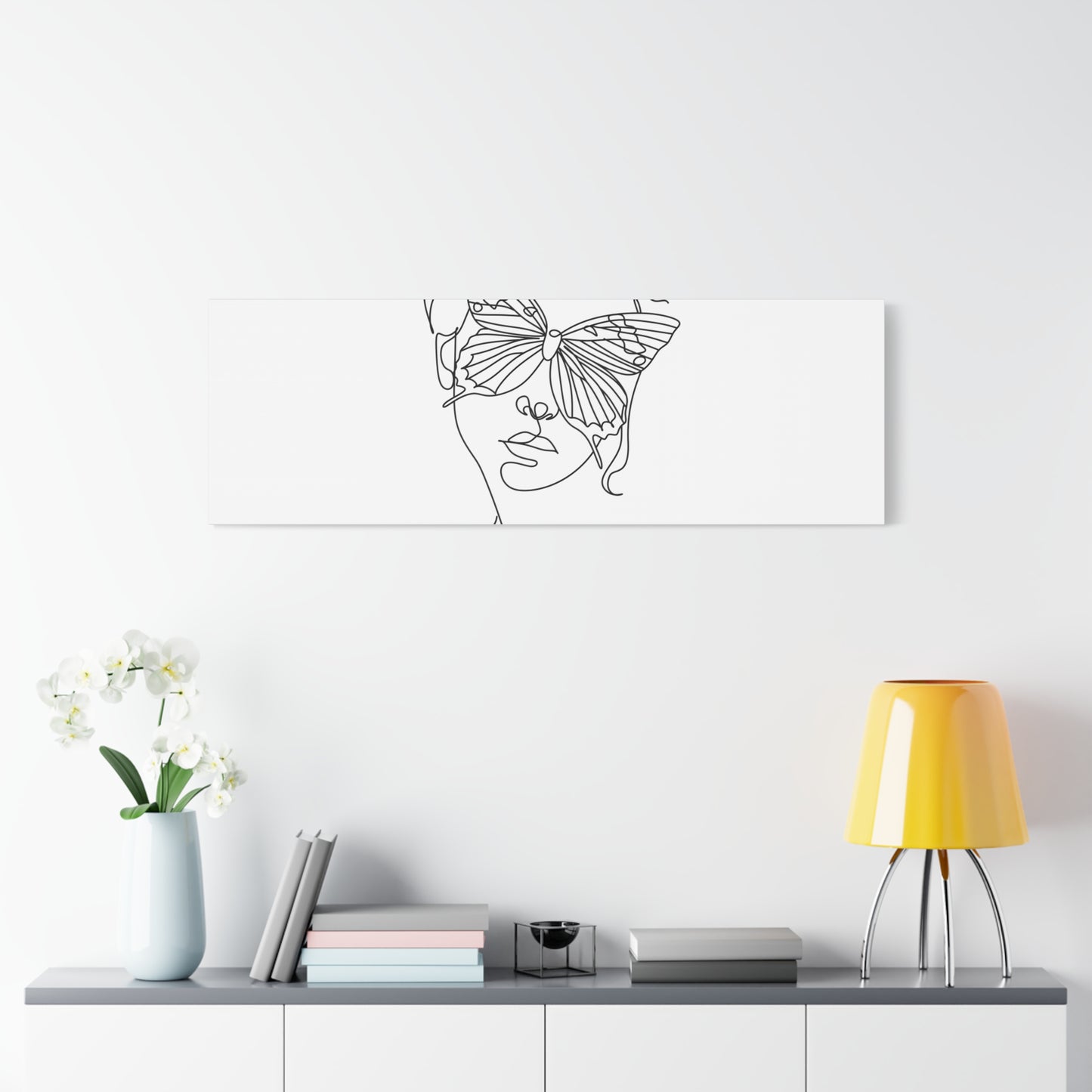Minimalist Butterfly Canvas Art, Modern Home Decor, Gift for Nature Lovers, Wall Art for Women, Inspirational Wall Art