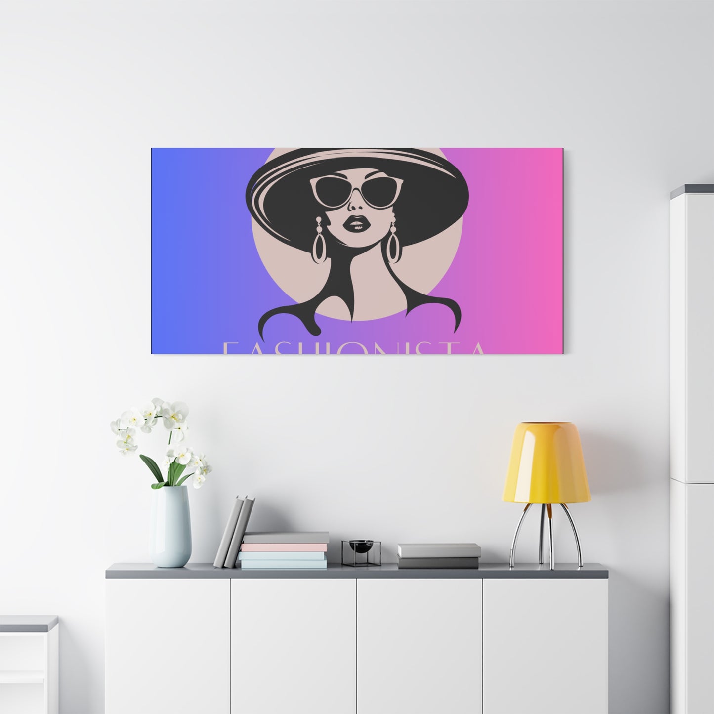 Fashionista Matte Canvas Wall Art, chic home decor, stylish gift for fashion lovers, wall decor, modern art piece, unique artwork