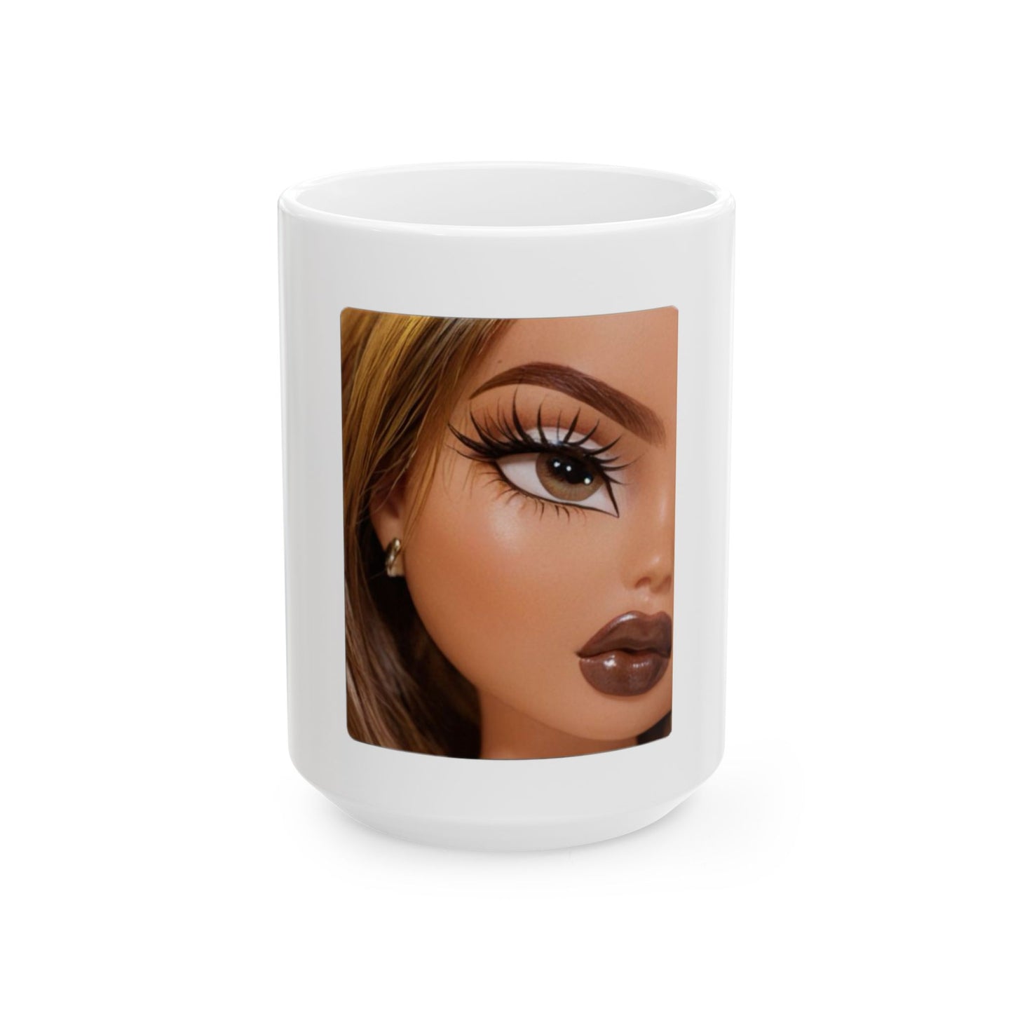 Stylish Ceramic Mug with Trendy Art Print, Coffee Mug for Home or Office, Cute Gift for Friends, Art Lover's Kitchen Decor