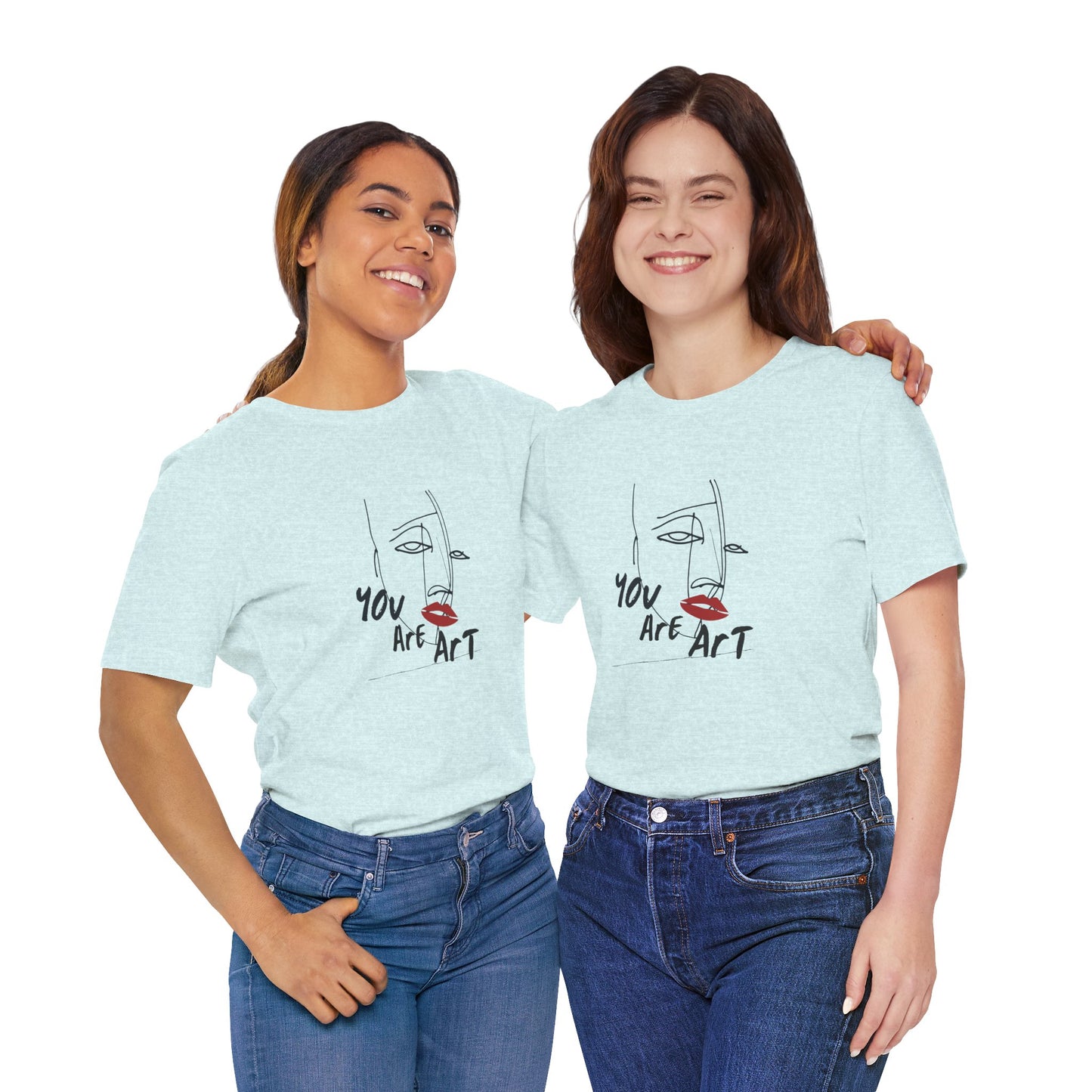 Artistic Expression Unisex Tee - You Are Art, Creative Gift, Casual Wear, Modern Design, Art Lover's Shirt
