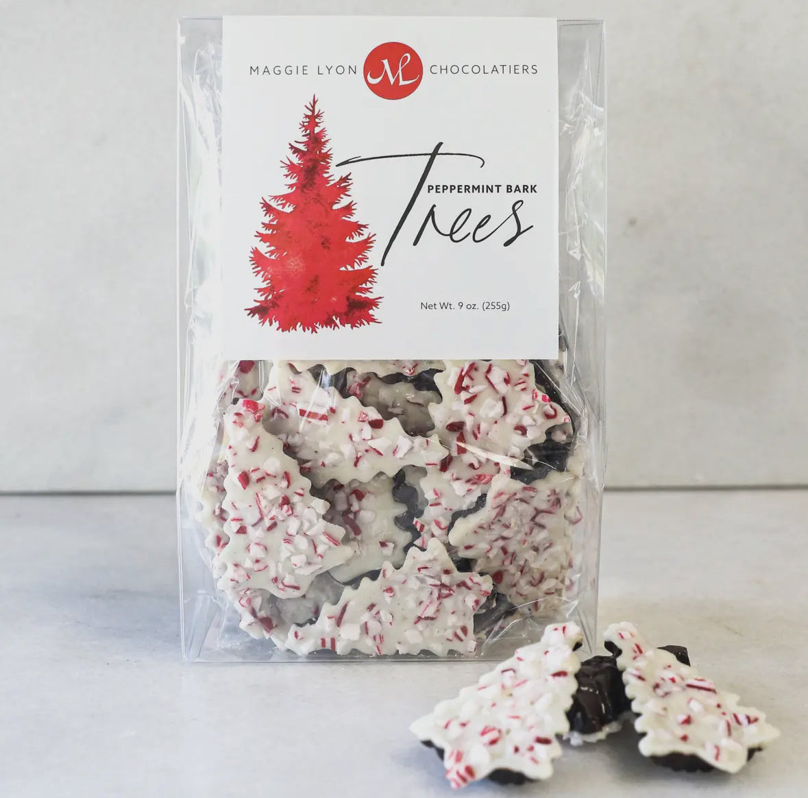 White Chocolate Covered Peppermint Christmas Trees-0