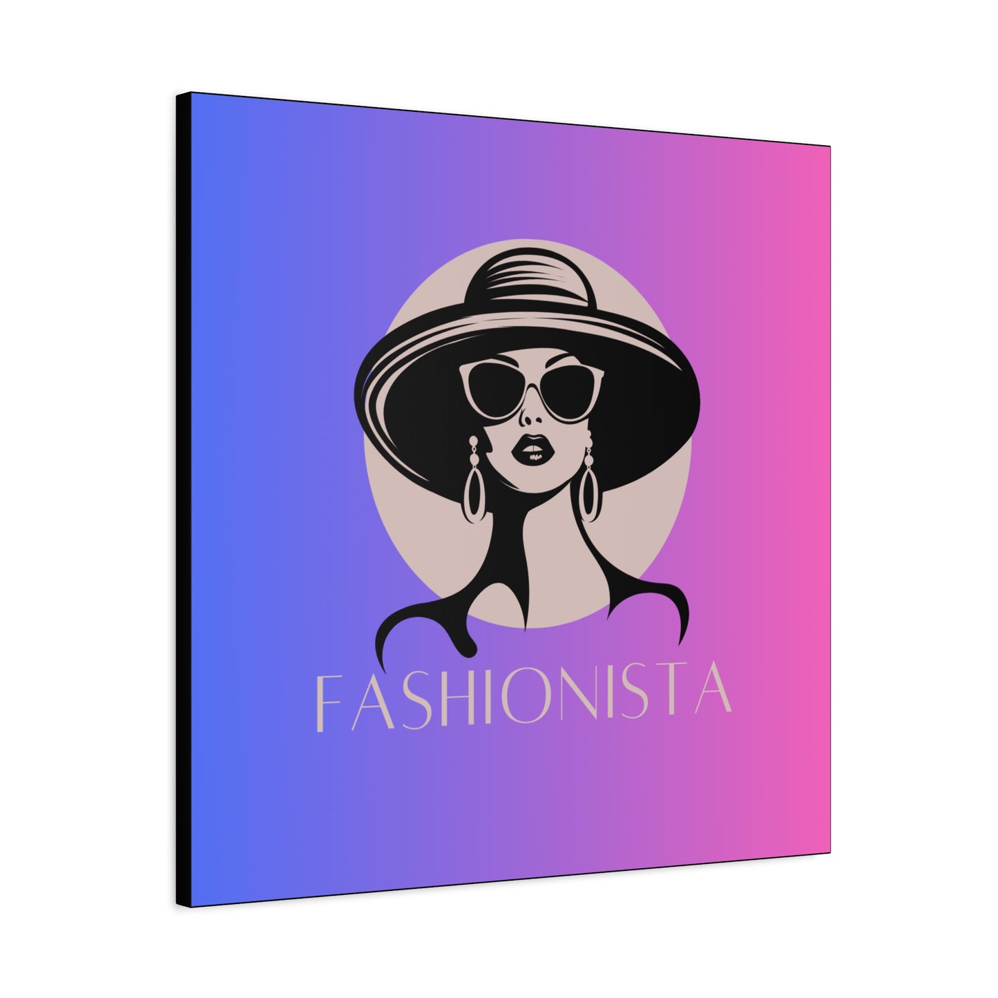 Fashionista Matte Canvas Wall Art, chic home decor, stylish gift for fashion lovers, wall decor, modern art piece, unique artwork