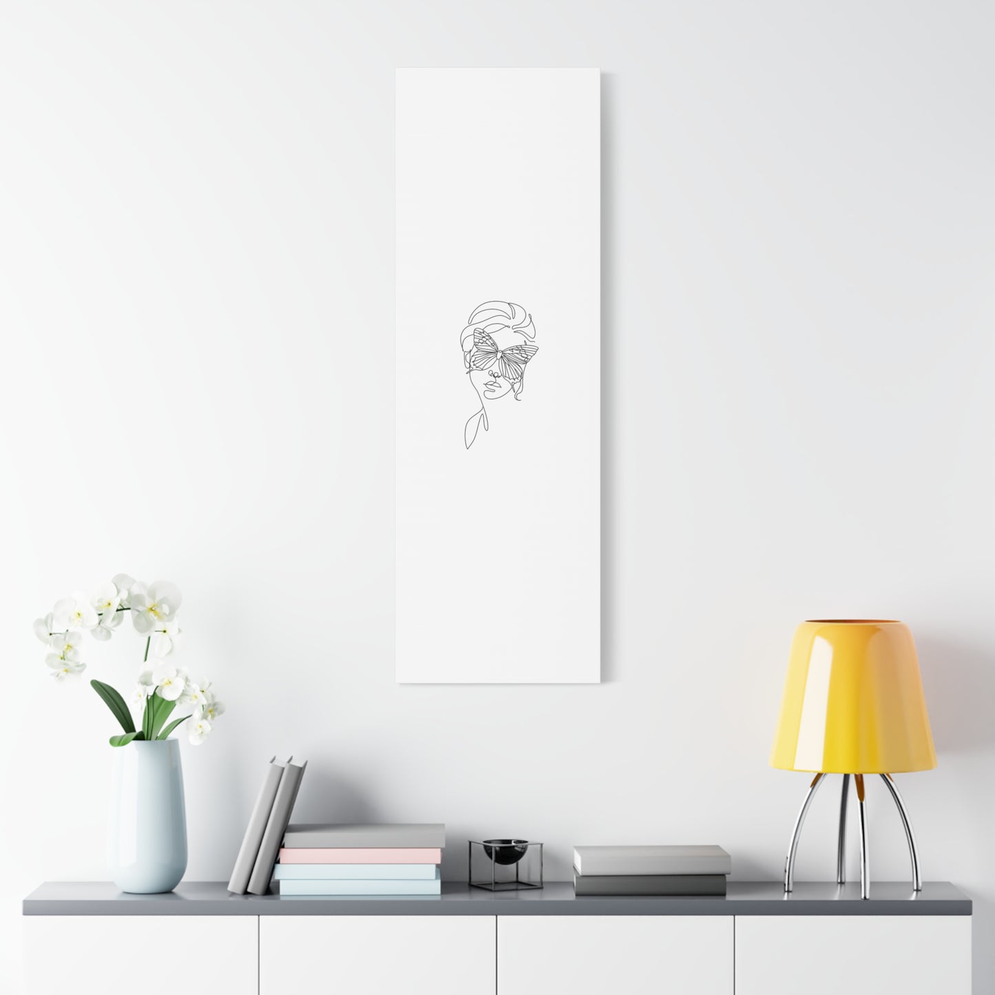 Minimalist Butterfly Canvas Art, Modern Home Decor, Gift for Nature Lovers, Wall Art for Women, Inspirational Wall Art