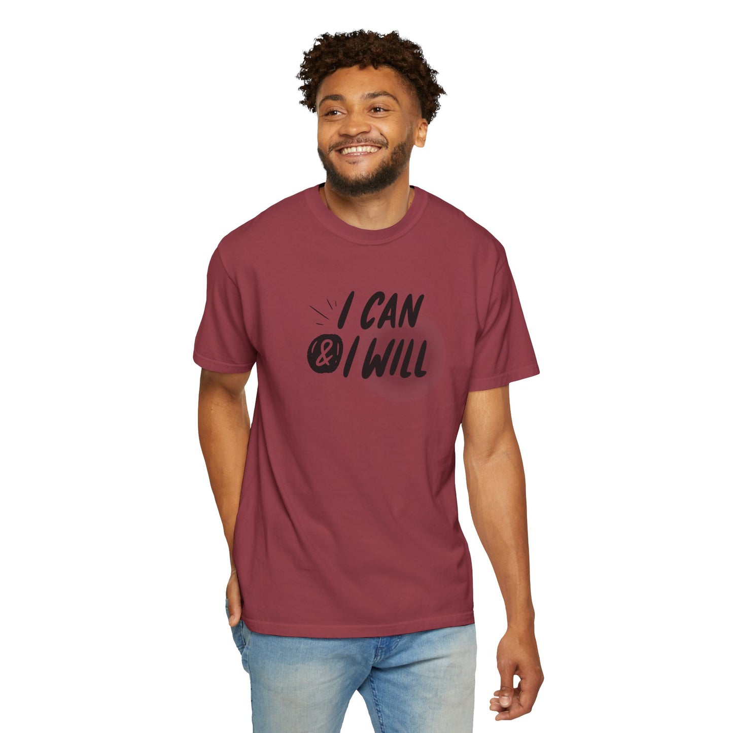 Motivational T-Shirt - Unisex Garment-Dyed Tee, Inspiring Quote, Gift for Friends, Workout Gear, Positive Affirmation Apparel