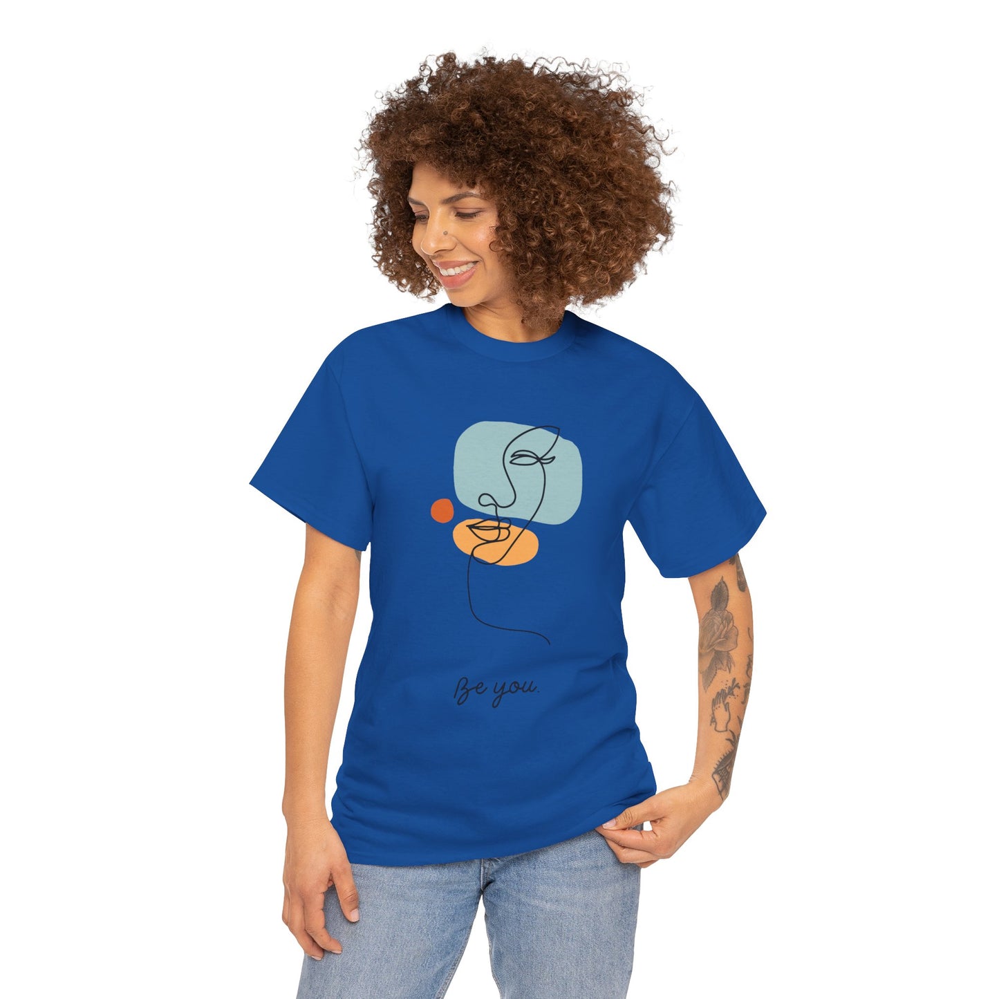 Minimalist Be You Tee, Unisex Cotton T-Shirt, Inspirational Graphic Tee, Gift for Friends, Casual Everyday Wear, Self-Love Apparel