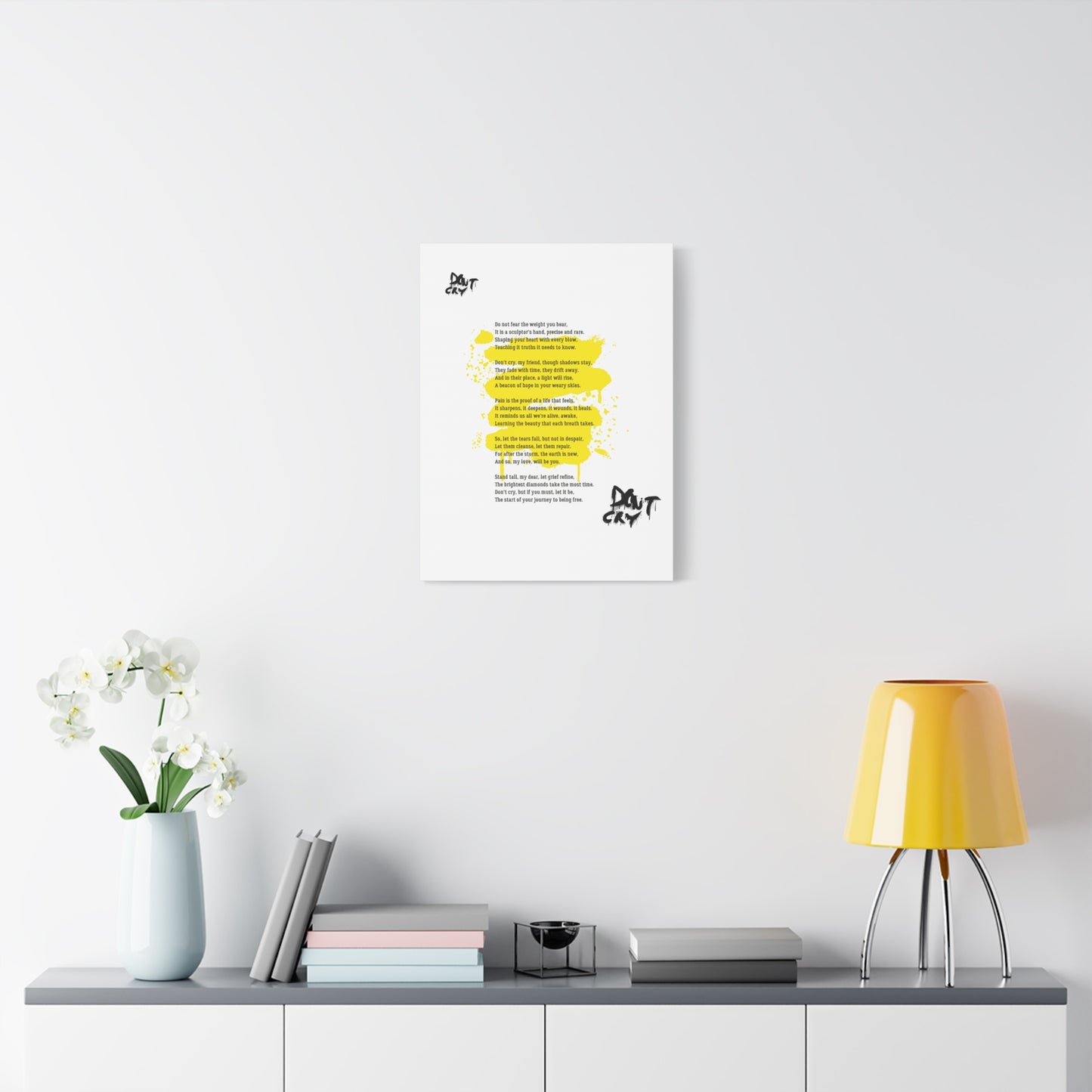 Inspirational Canvas Wall Art, Motivational Decor, Positive Quote, Home Office Wall Hanging, Unique Gift Idea, Modern Art Print