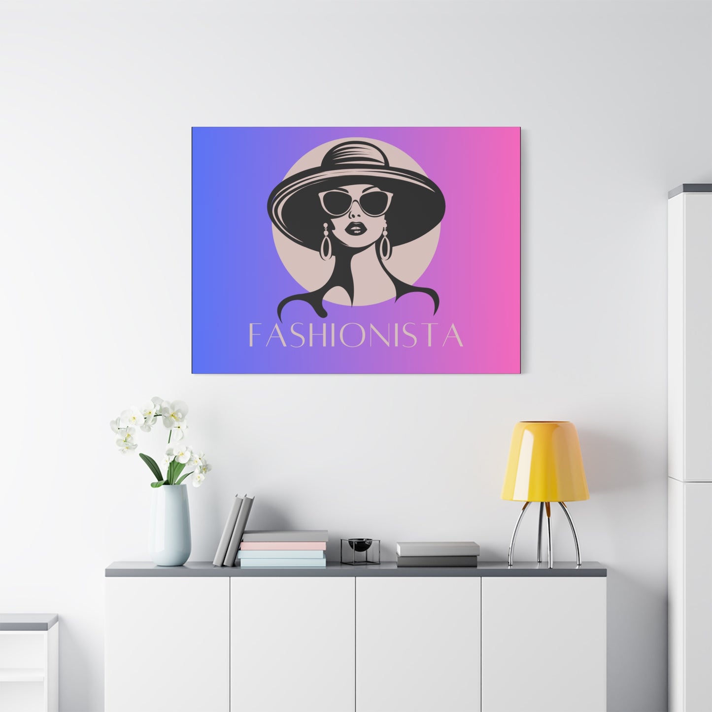 Fashionista Matte Canvas Wall Art, chic home decor, stylish gift for fashion lovers, wall decor, modern art piece, unique artwork