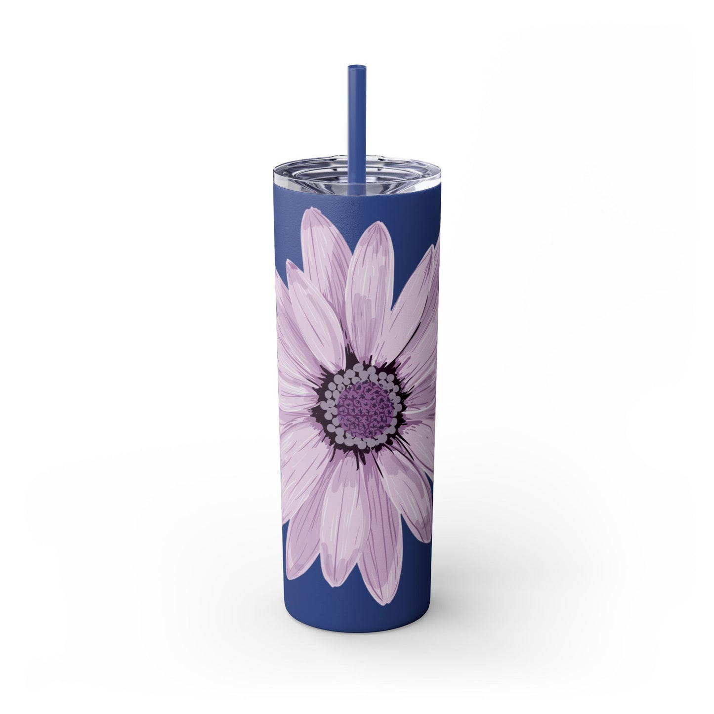 Floral Skinny Tumbler, 20oz - Stylish Drinkware for Home, Office, Gifts, Party Favors, Spring Decor
