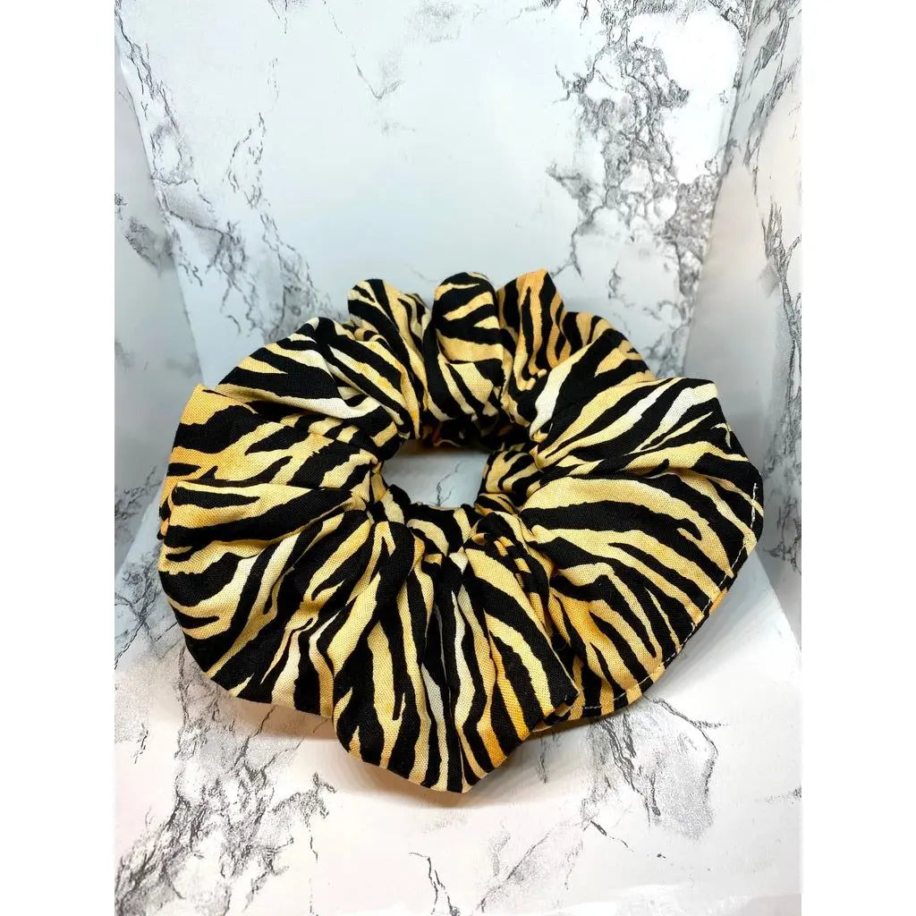 Orange Tiger Scrunchie