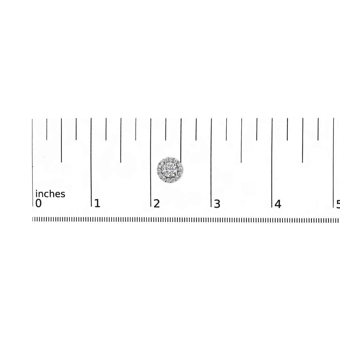 14K White Gold 3.0 Cttw Lab-Grown Diamond Hidden Halo Stud Earrings-4