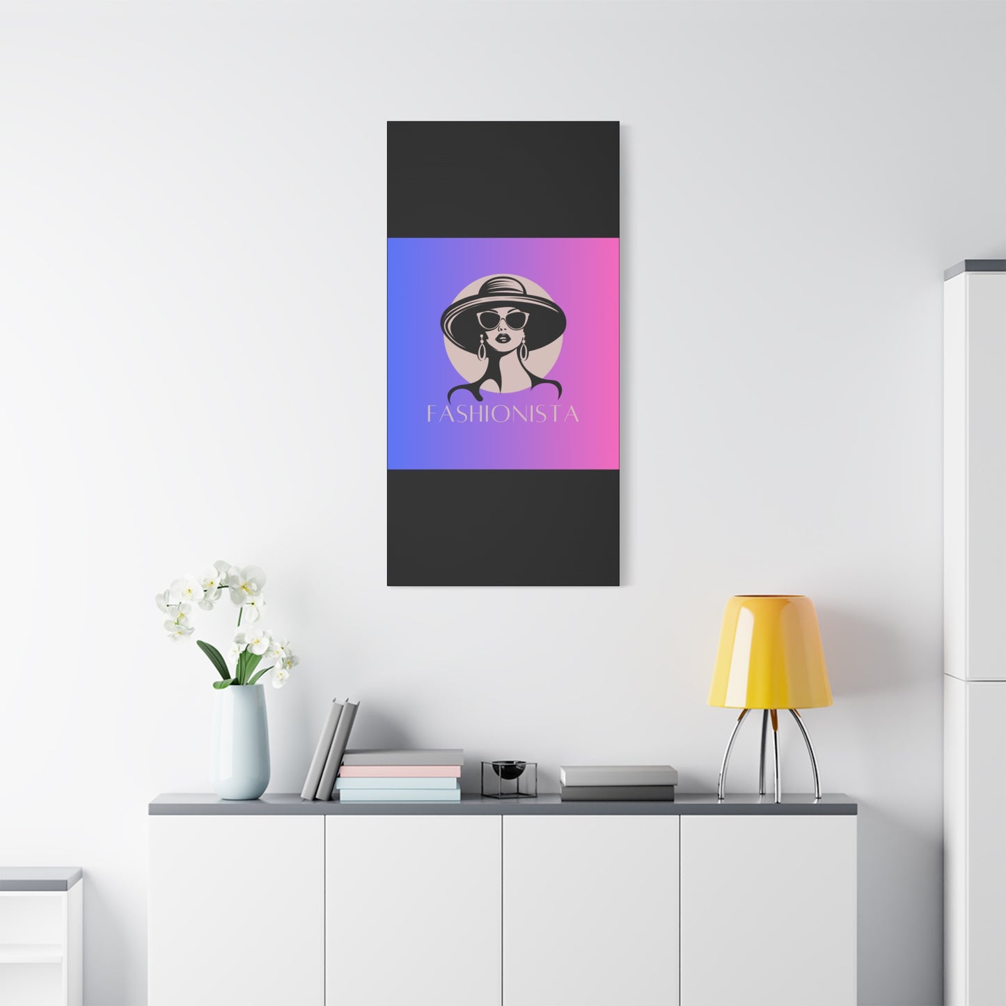 Fashionista Matte Canvas Wall Art, chic home decor, stylish gift for fashion lovers, wall decor, modern art piece, unique artwork