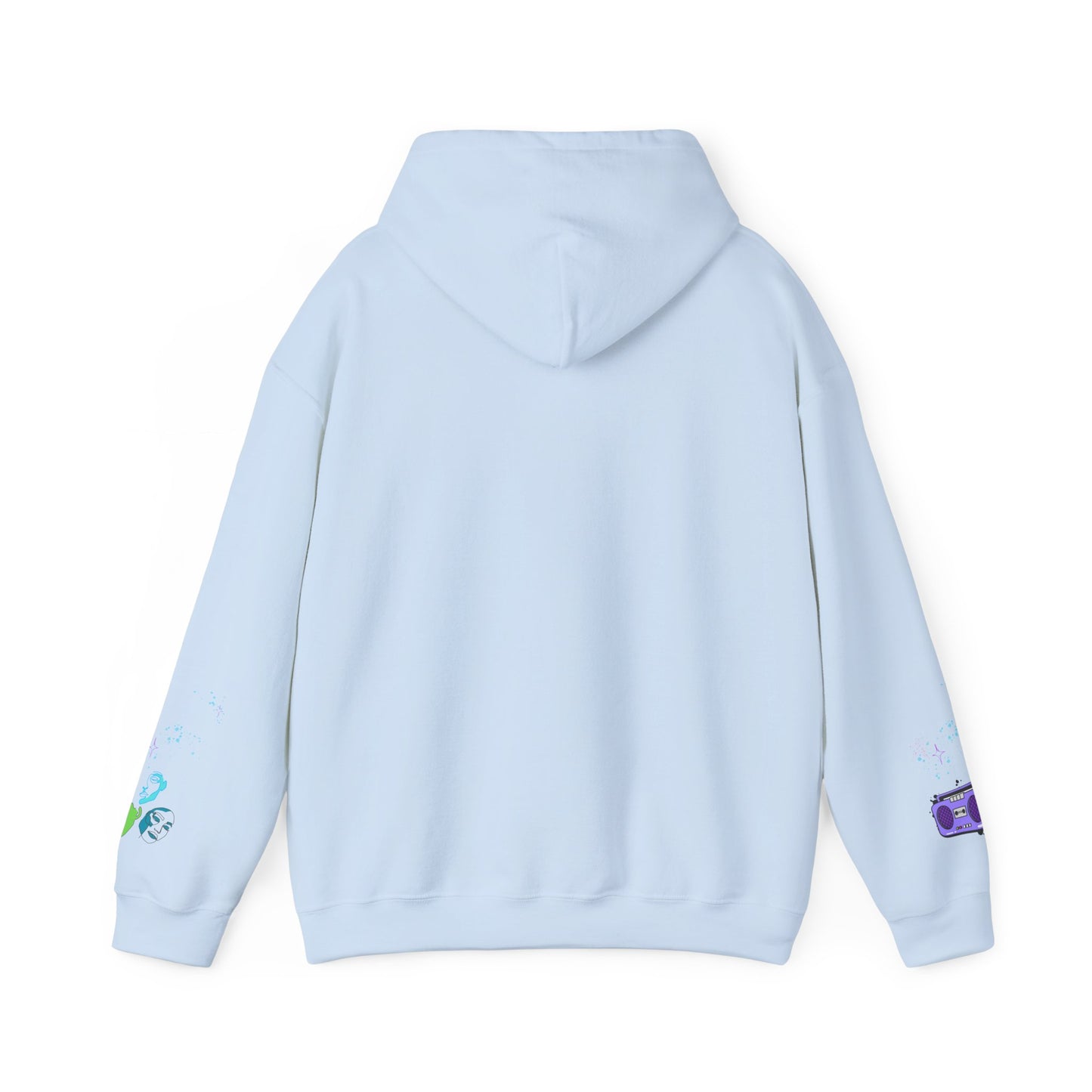 Colorful Dance Hoodie for Creative Spirits, Cozy Unisex Hooded Sweatshirt, Perfect for Parties, Dance Classes, Gifts