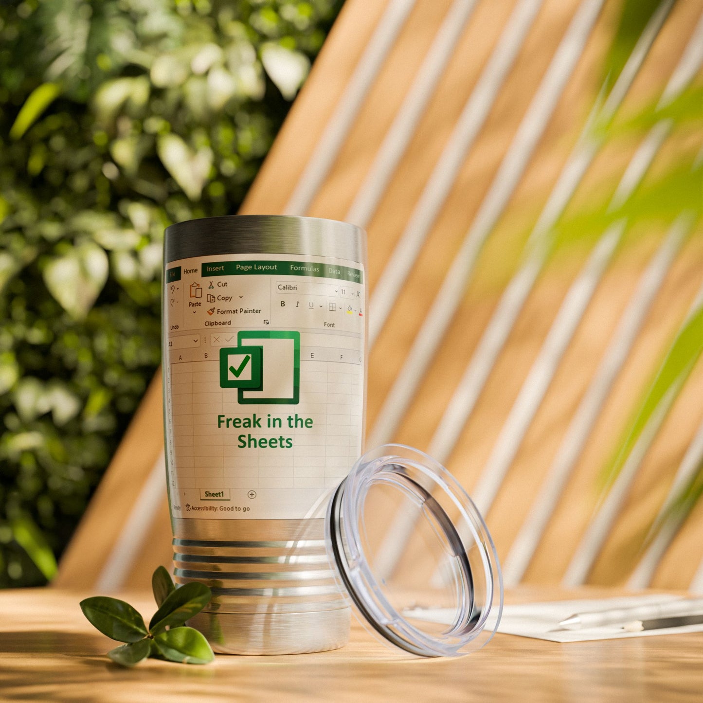 Excel Spreadsheet Ringneck Tumbler - 20oz, Funny Office Mug, Geek Gift, Work Motivational Cup, Personalized Travel Mug Drinkware